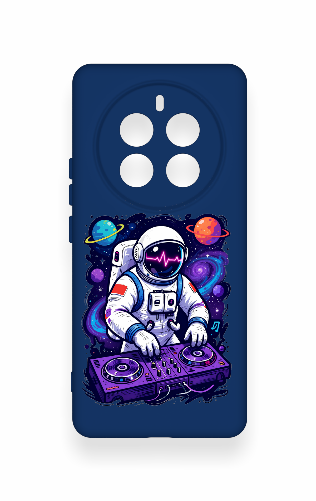 Realme 12 Pro Uyumlu Astronot DJ Desenli Silikon Kılıf