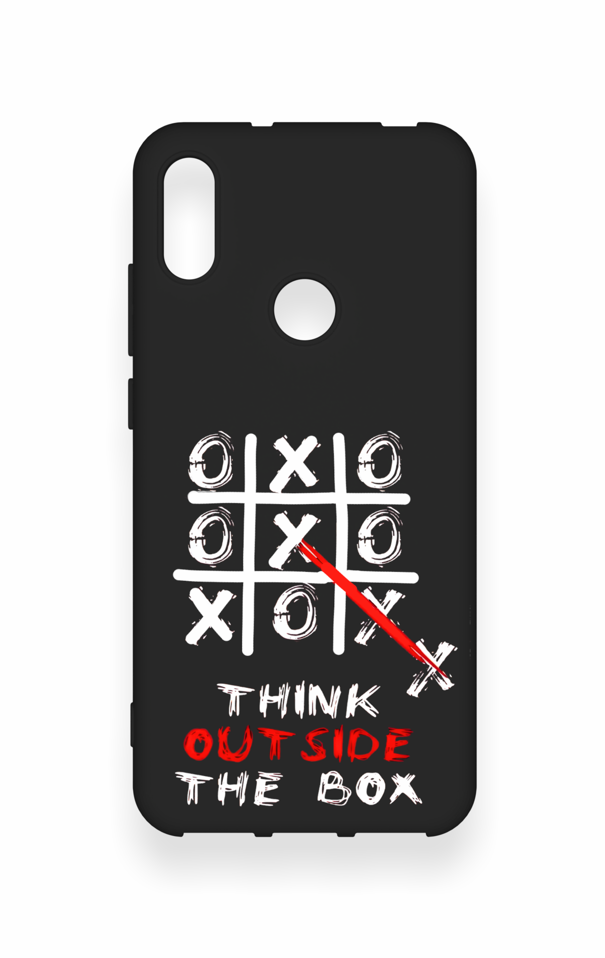 Huawei Y6 2019 Uyumlu Out Side The Box Desenli Silikon Kılıf
