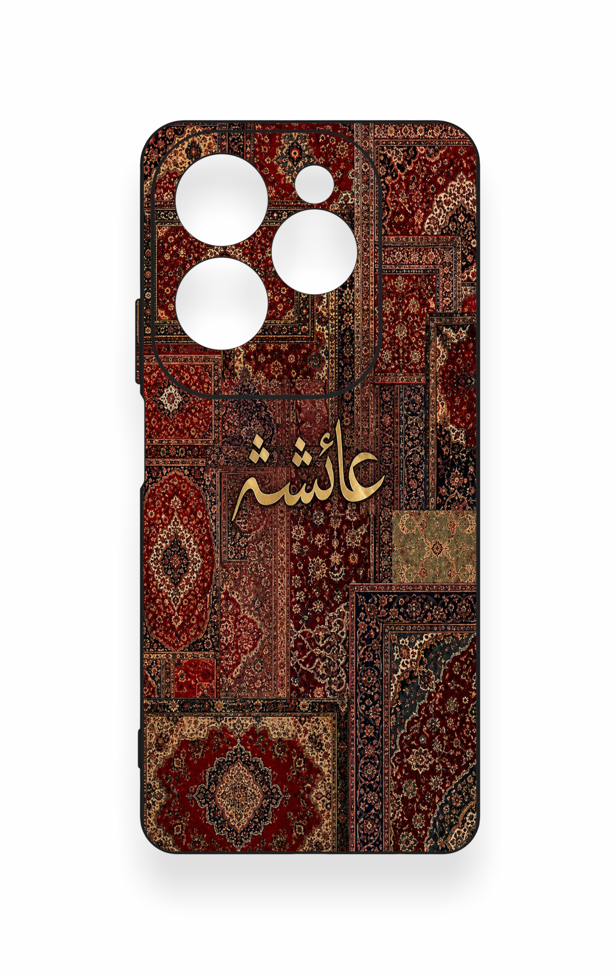 İnfinix Hot 40 Pro Uyumlu Vintage Halı Desenli Silikon Kılıf
