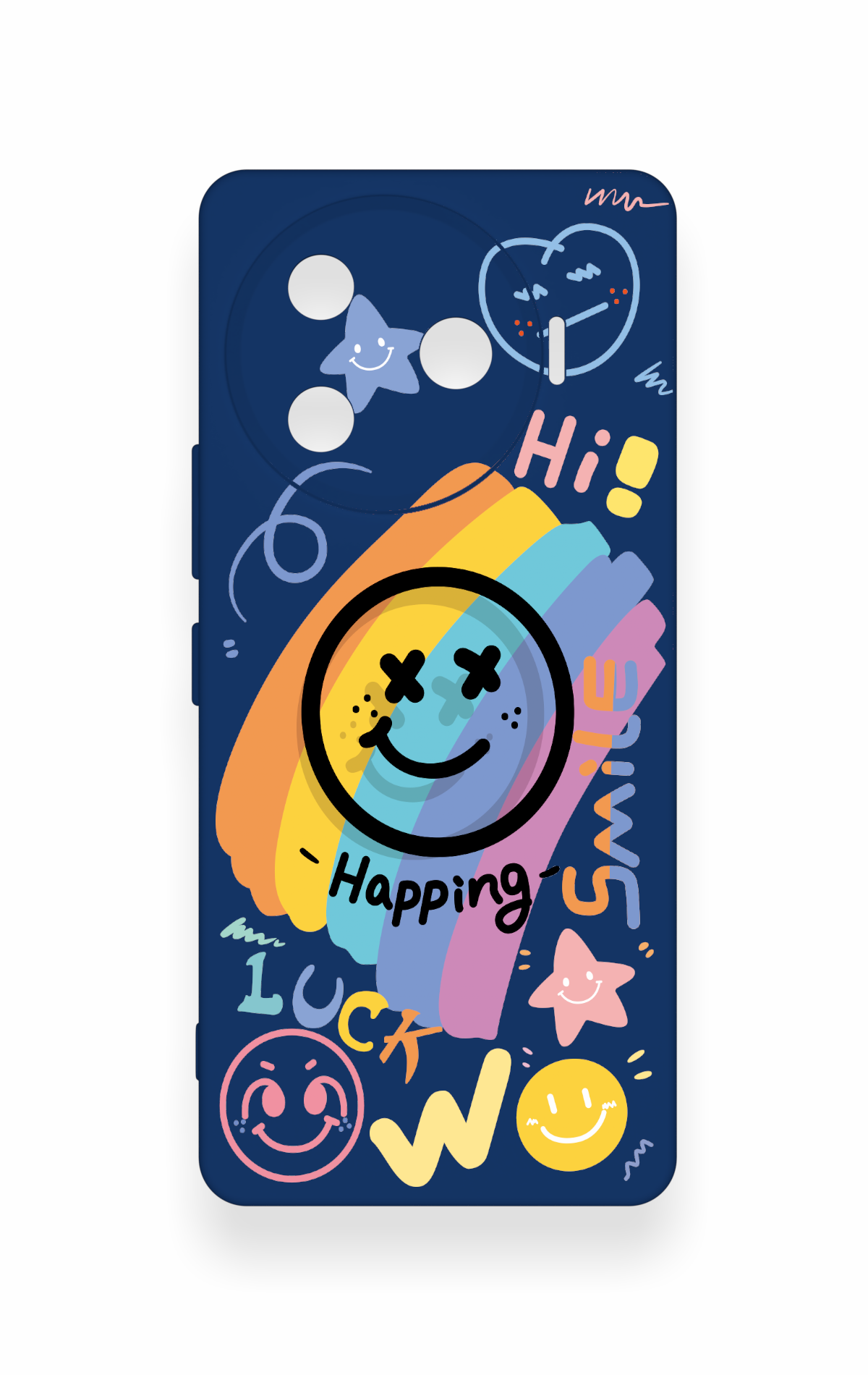 Tecno Camon 30 Pro 5G Uyumlu Happing Smile Desenli Silikon Kılıf