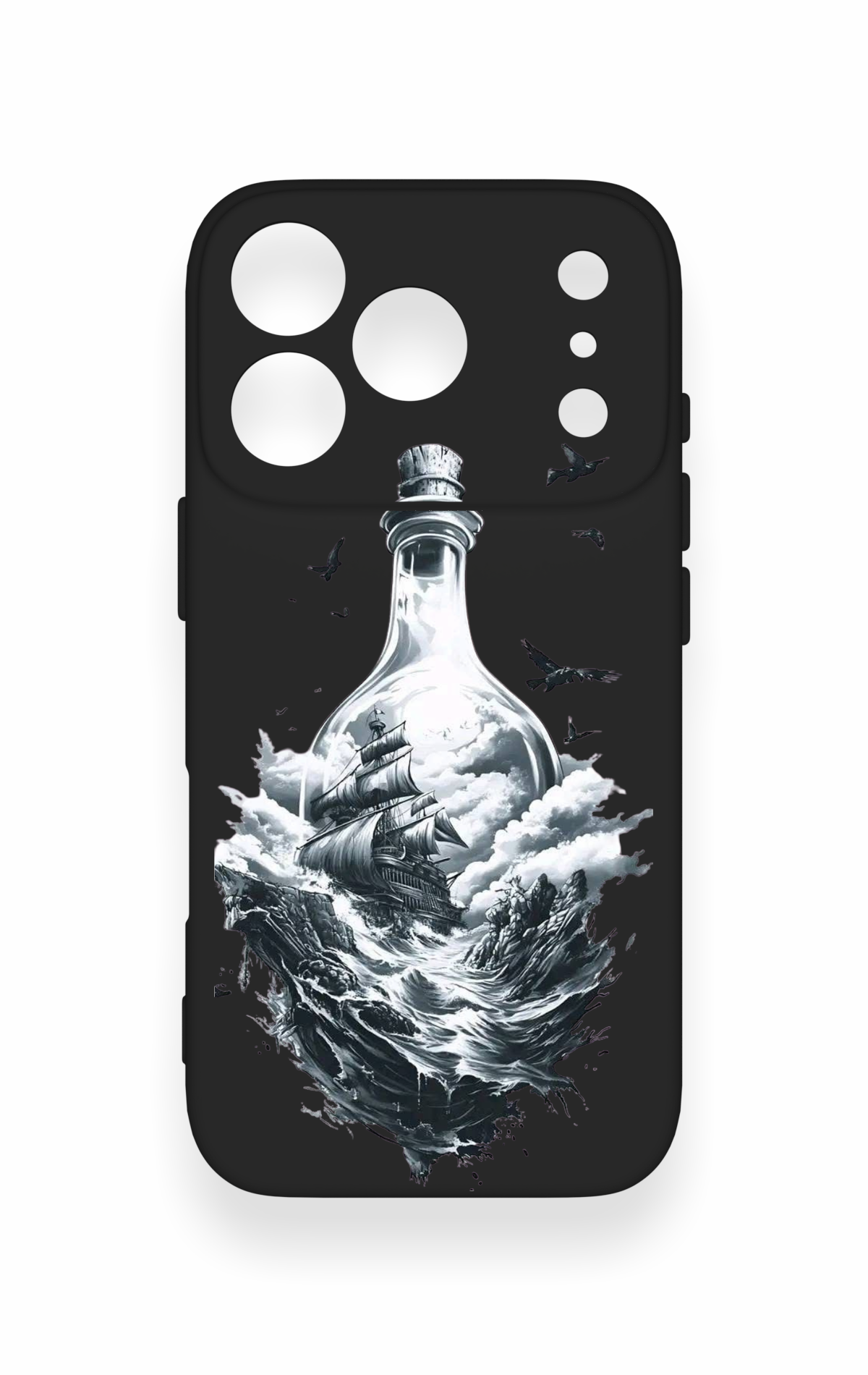 iPhone 17 Pro Uyumlu Secret Sea Desenli Silikon Kılıf