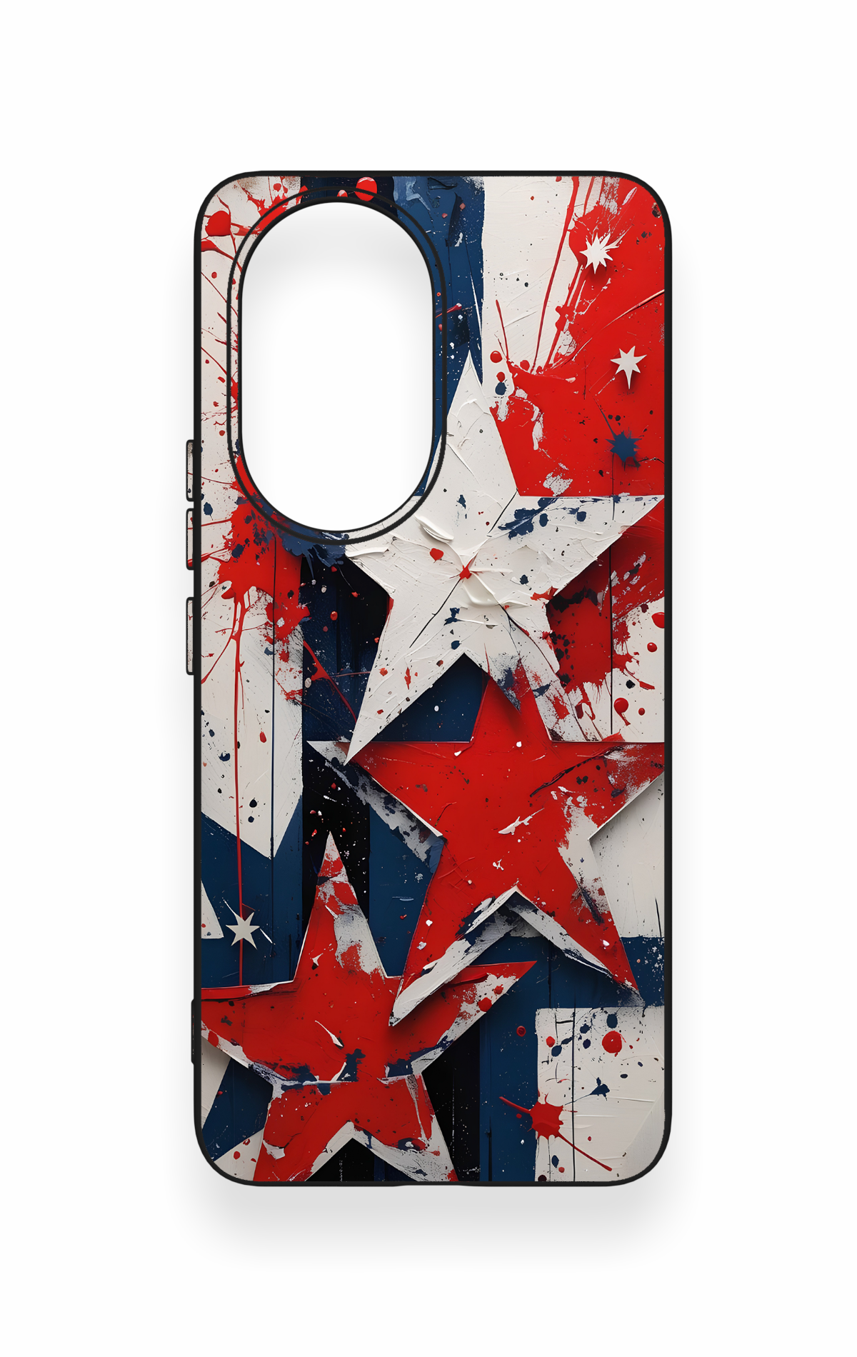 Honor 200 5G Uyumlu Star Flag Desenli Silikon Kılıf