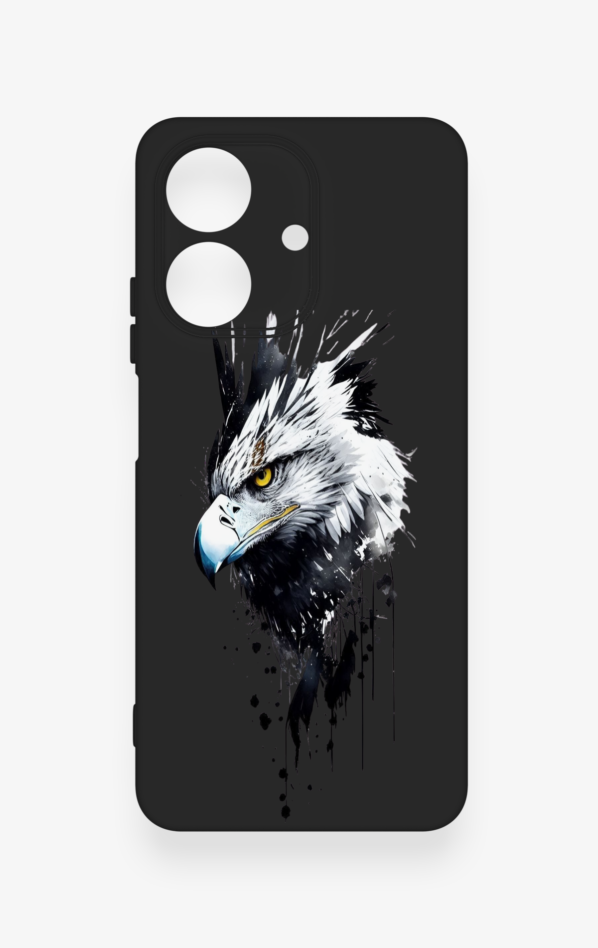 Realme Note 60 Uyumlu Bald Eagle Desenli Silikon Kılıf