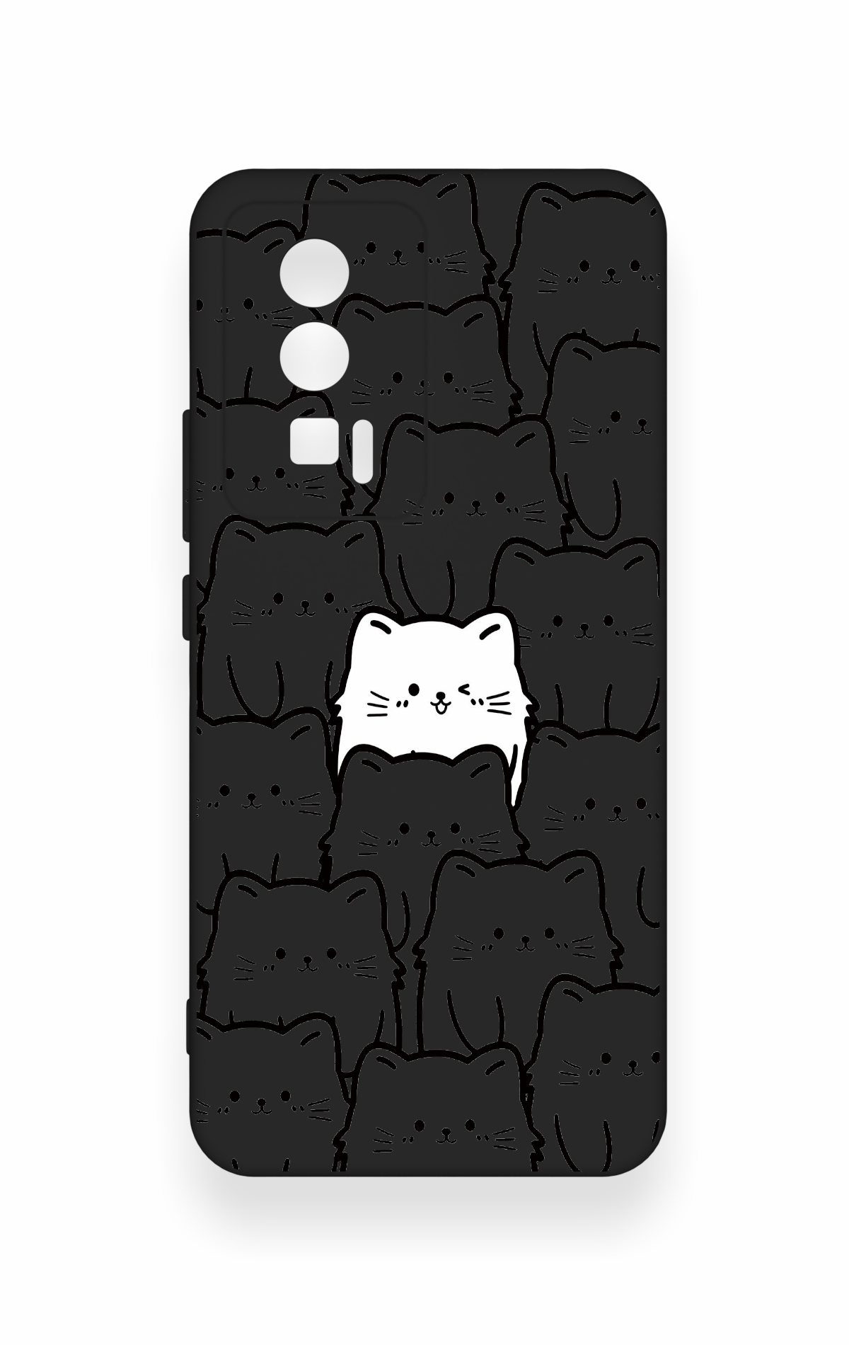Poco F5 Pro Uyumlu Many Cats Desenli Silikon Kılıf