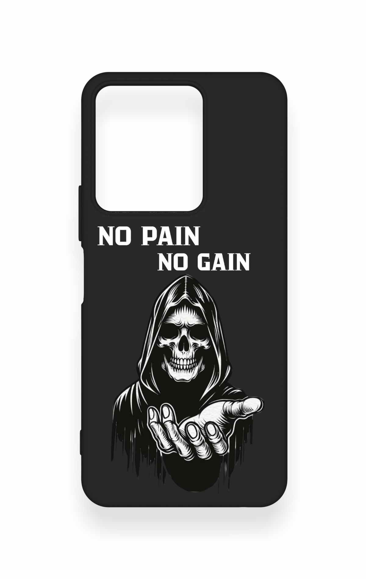 Vivo Y35 Uyumlu No Pain No Gain Desenli Silikon Kılıf