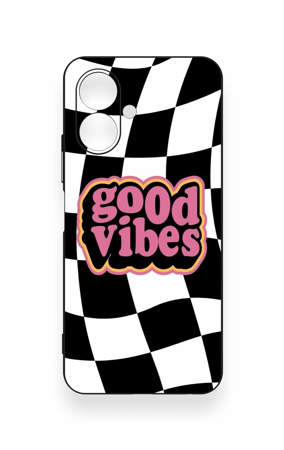 Tecno Spark Go 2 Uyumlu Black Good Vibes Desenli Silikon Kılıf