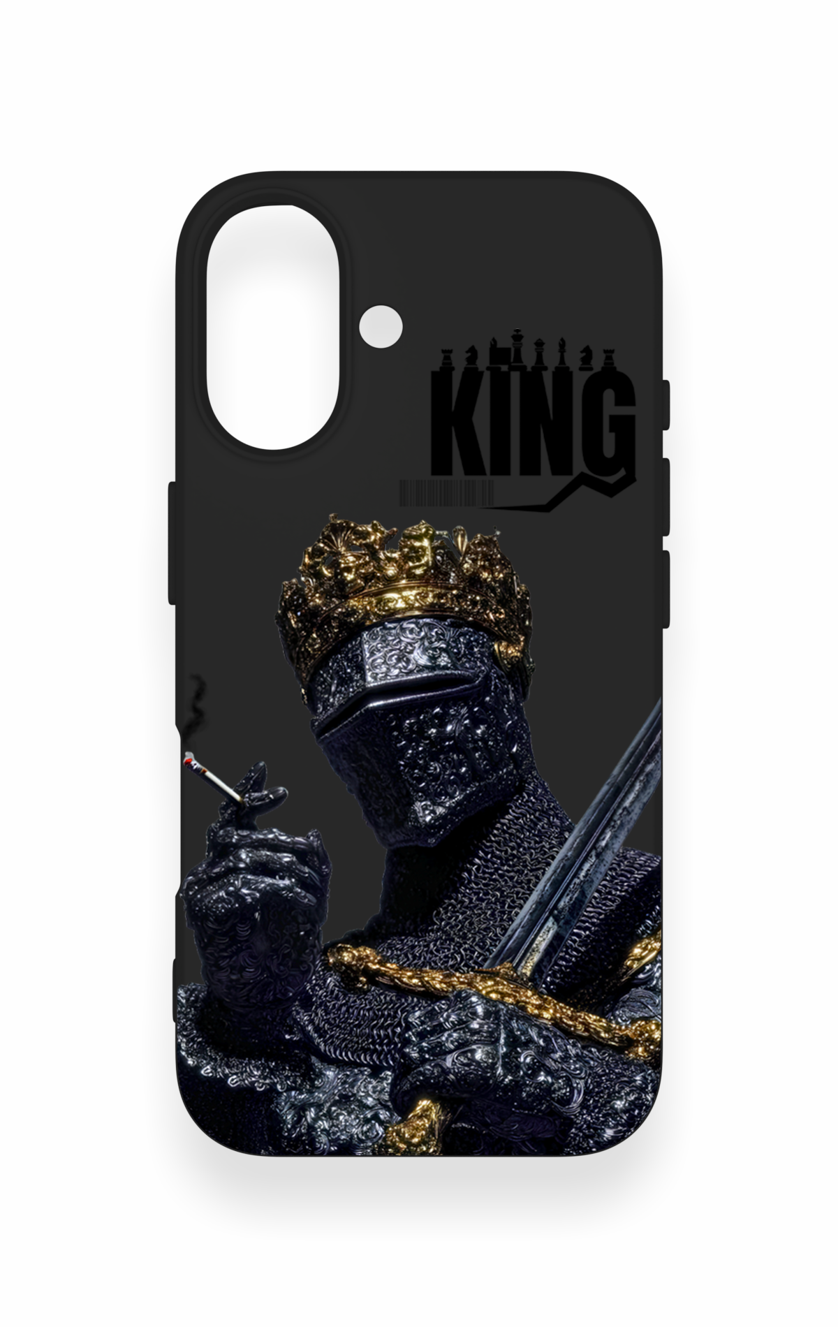 iPhone 16 Uyumlu King Desenli Silikon Kılıf