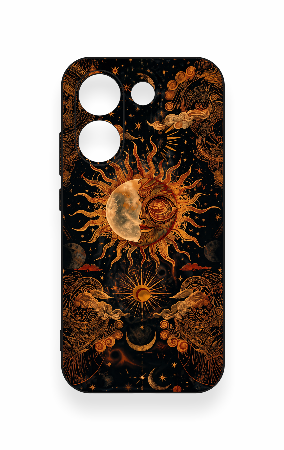 Poco X8 Pro Uyumlu Mistik Güneş Desenli Silikon Kılıf