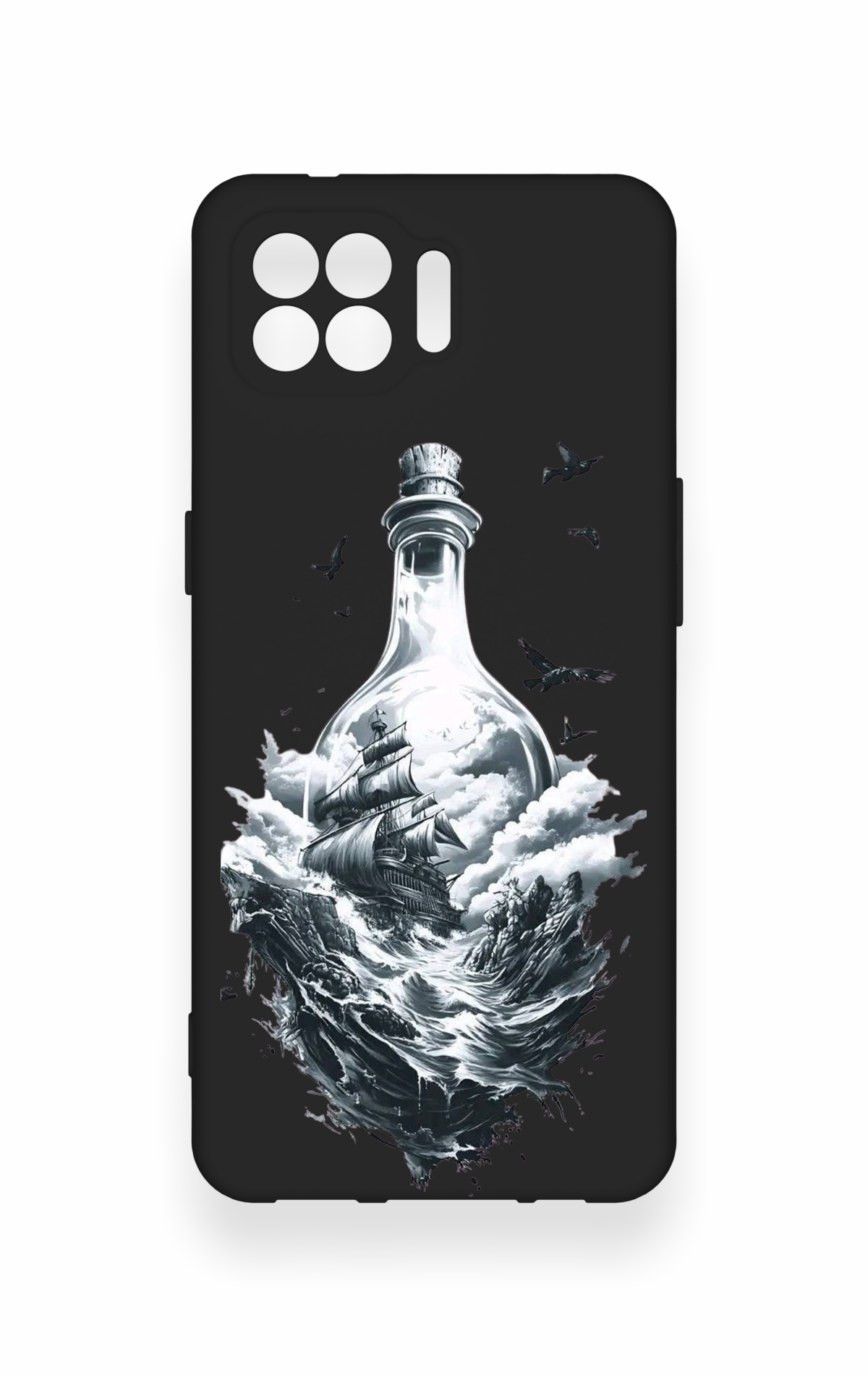 Oppo Reno 4 Lite Uyumlu Secret Sea Desenli Silikon Kılıf