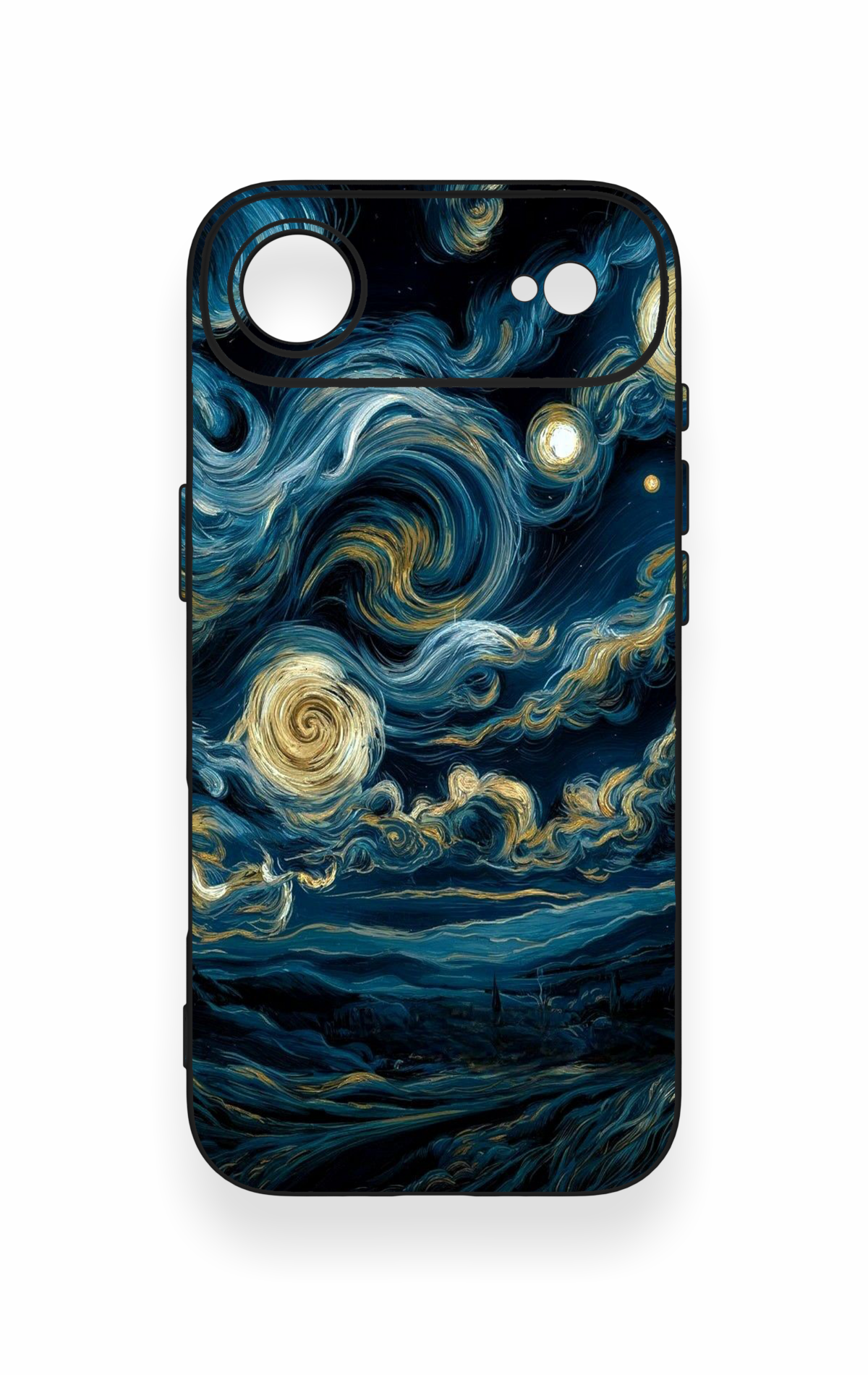 iPhone 17 Air Uyumlu Yıldızlı Gece Desenli Silikon Kılıf