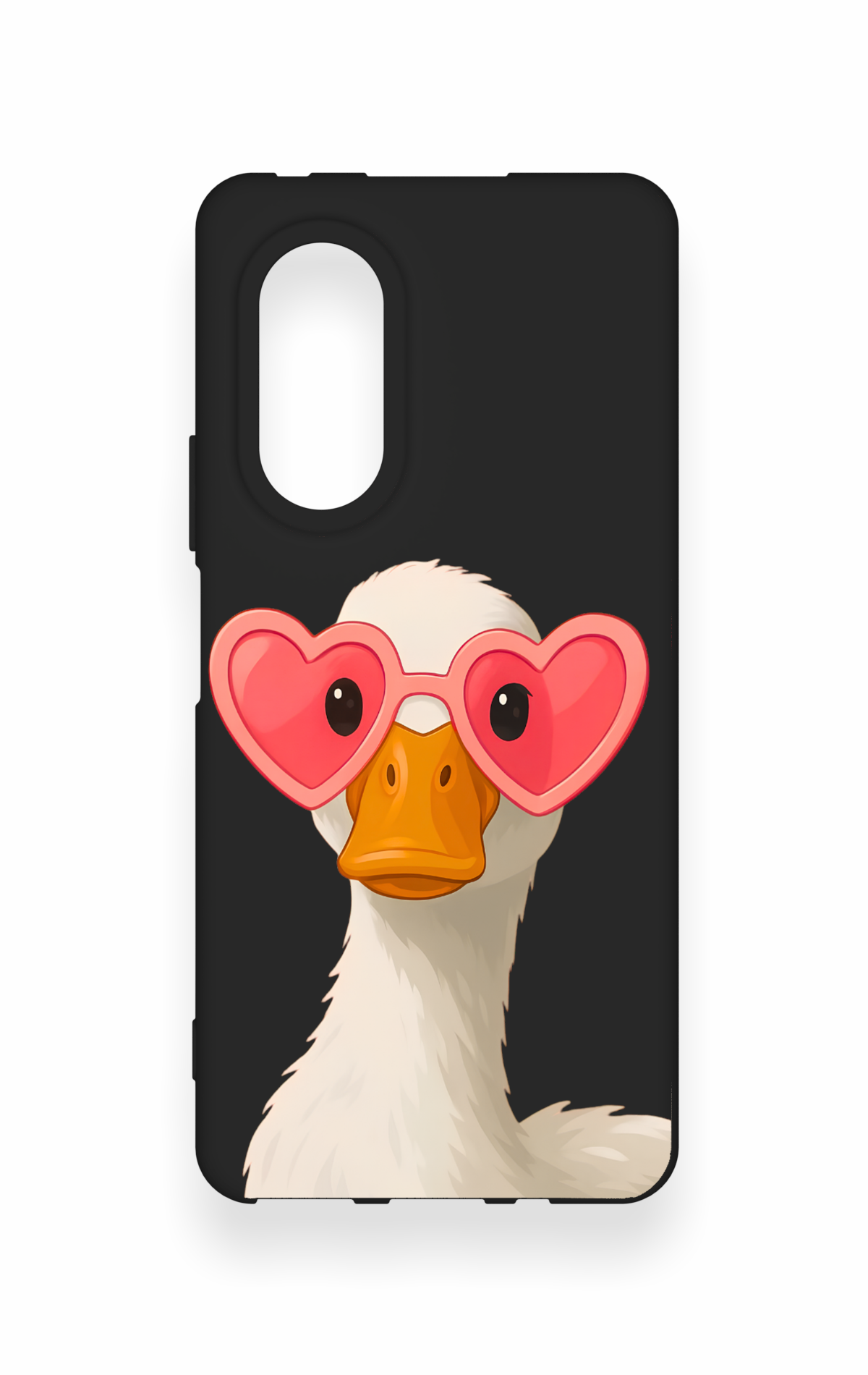 Huawei Nova 9Se Uyumlu Aşık Ördek Desenli Silikon Kılıf