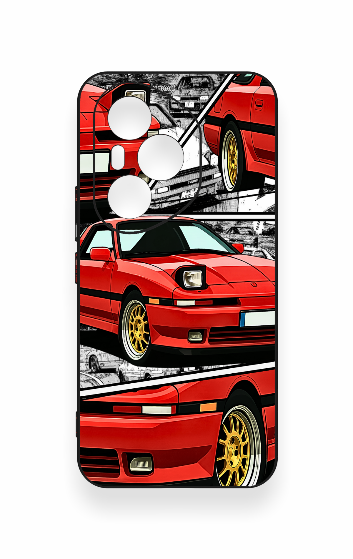 Honor 400 Pro Uyumlu Kırmızı Supra Desenli Silikon Kılıf