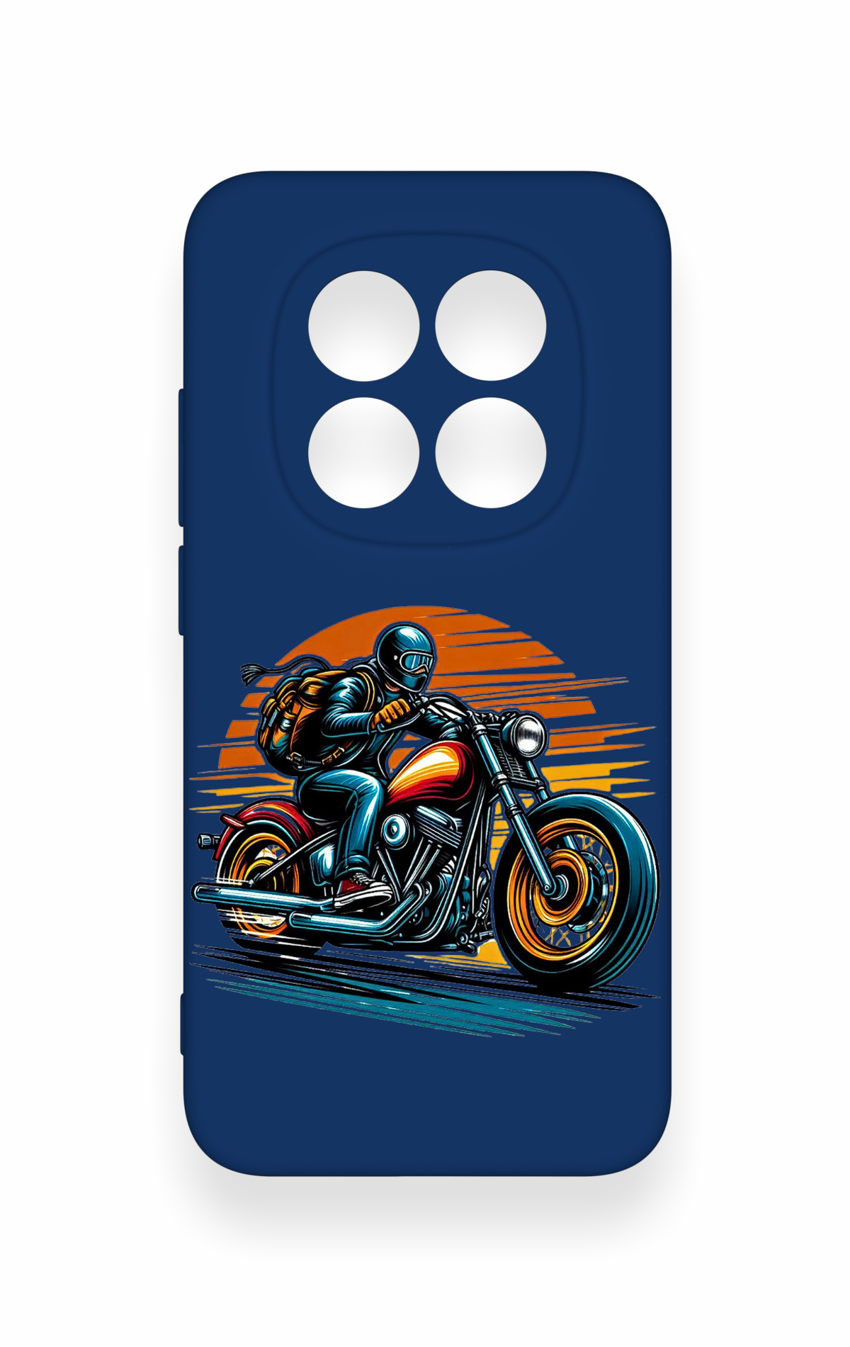 Redmi Note 15 Pro 5G Uyumlu Moto Rider Desenli Silikon Kılıf