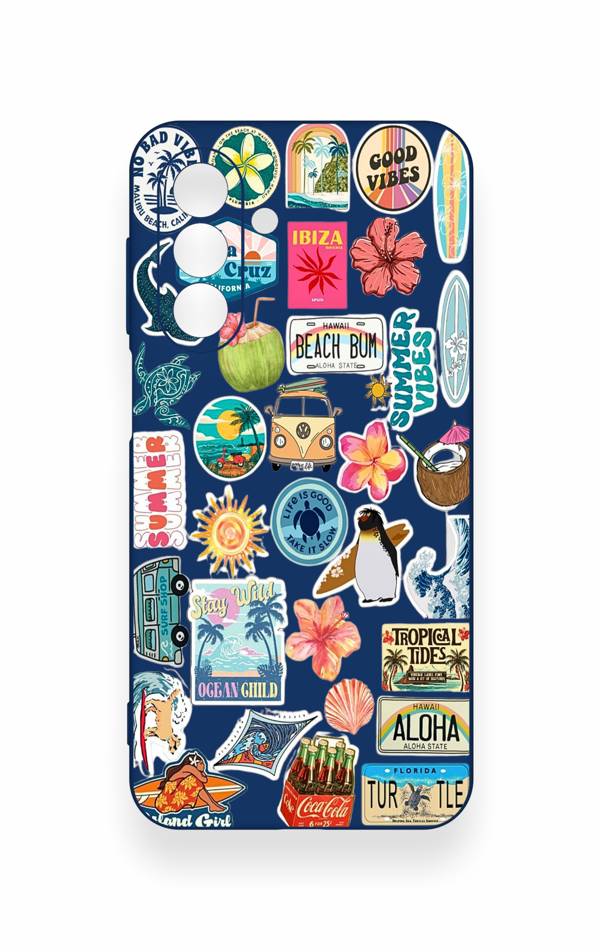 Samsung A17 Uyumlu Summer Vibes Desenli Silikon Kılıf