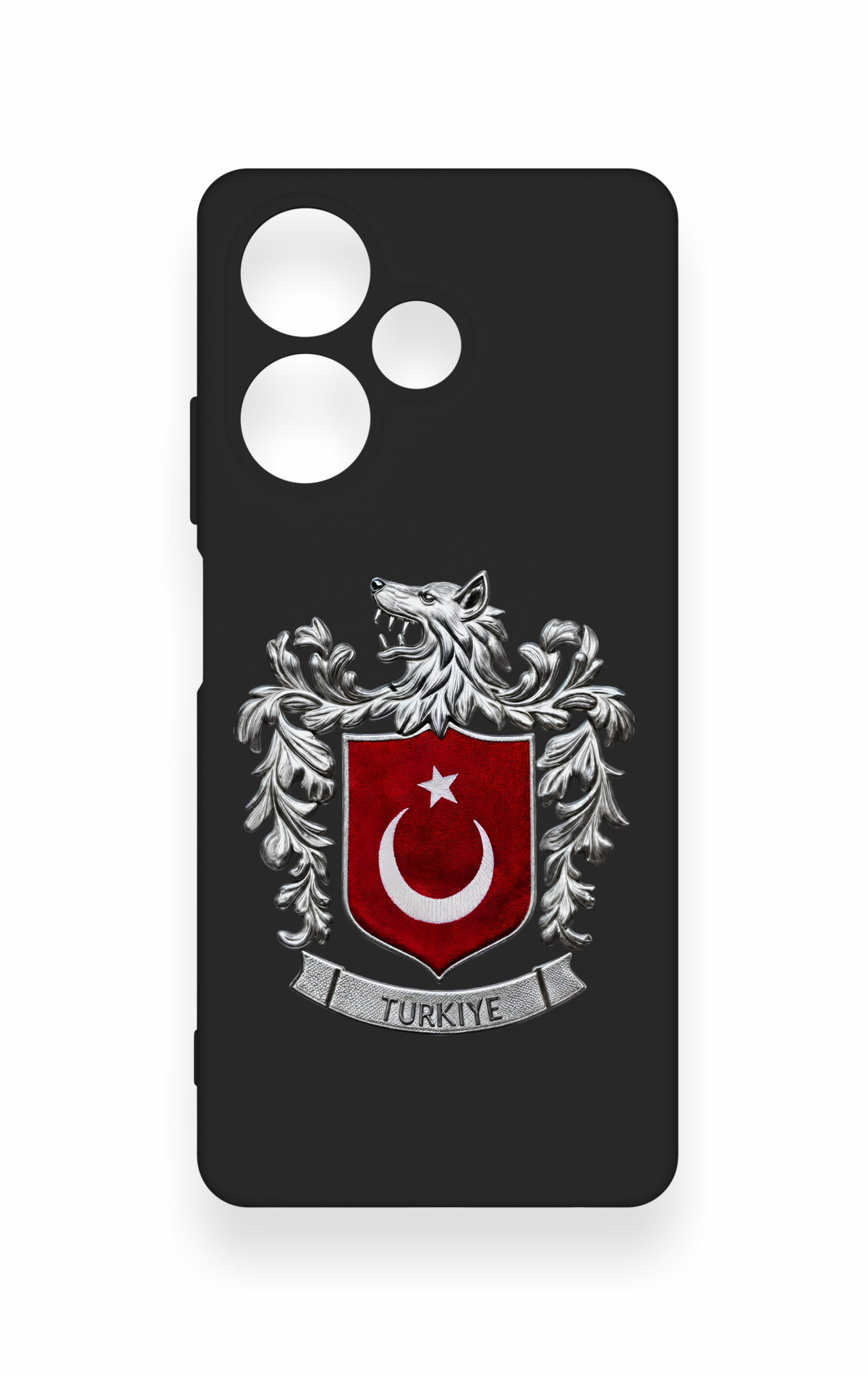 İnfinix Hot 30 Uyumlu Türk Arma Desenli Silikon Kılıf