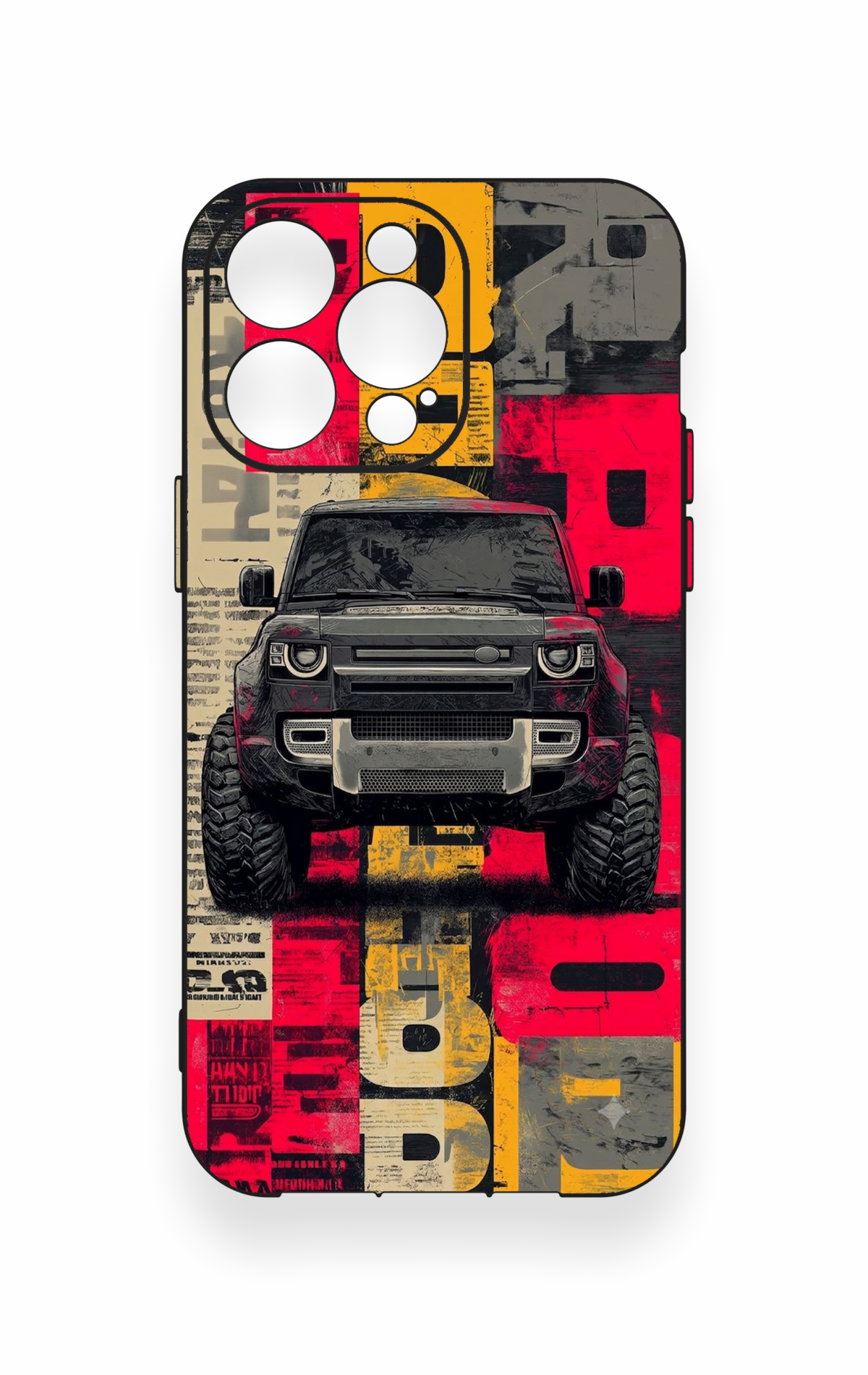 iPhone 14 Pro Max Uyumlu Defender Truck Desenli Silikon Kılıf