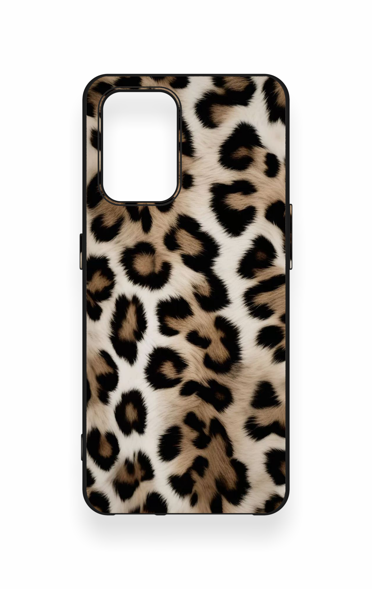 Oppo-A74 Uyumlu Leopar Derisi Desenli Silikon Kılıf