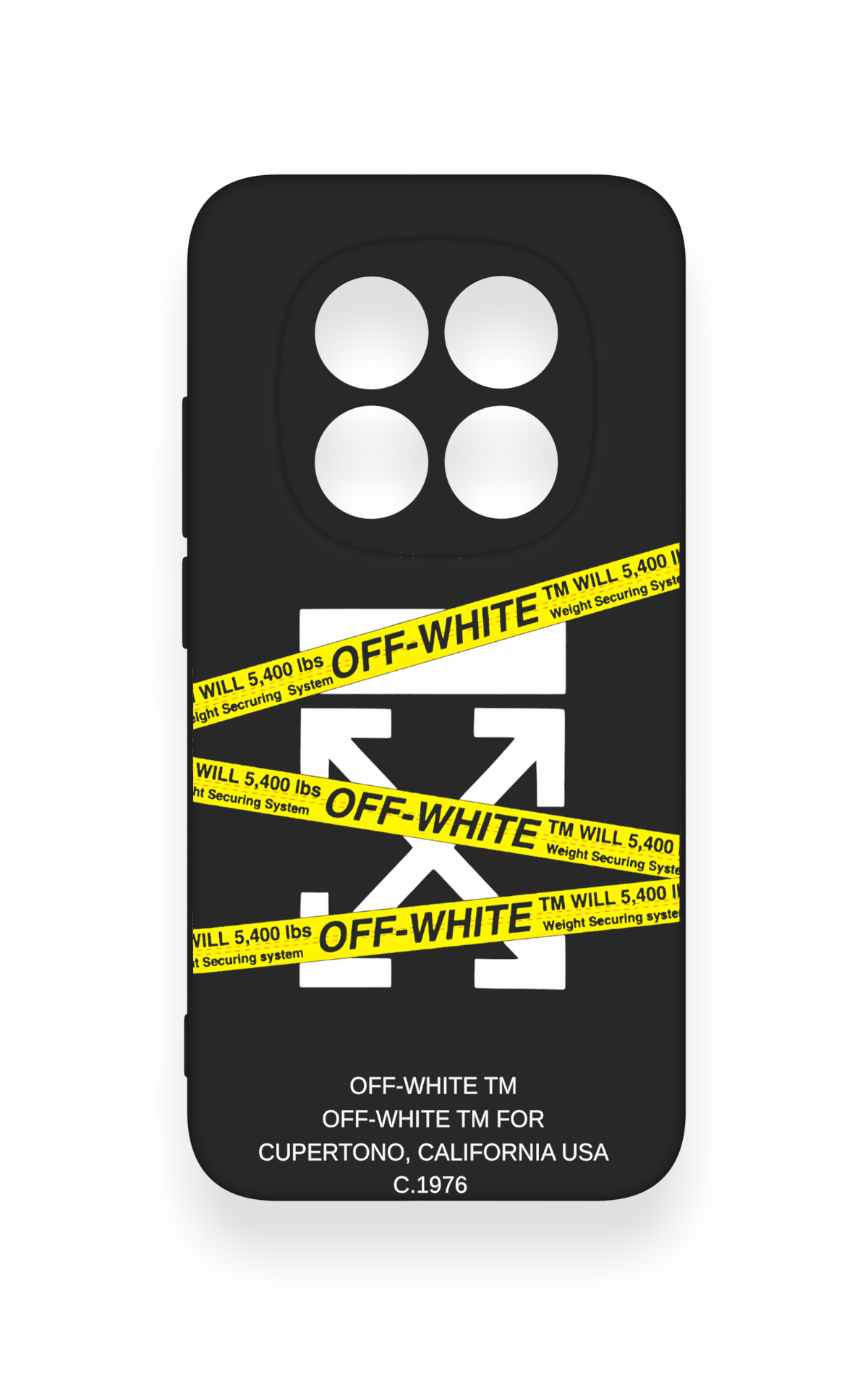 Redmi Note 15 Pro 5G Uyumlu Off White Desenli Silikon Kılıf