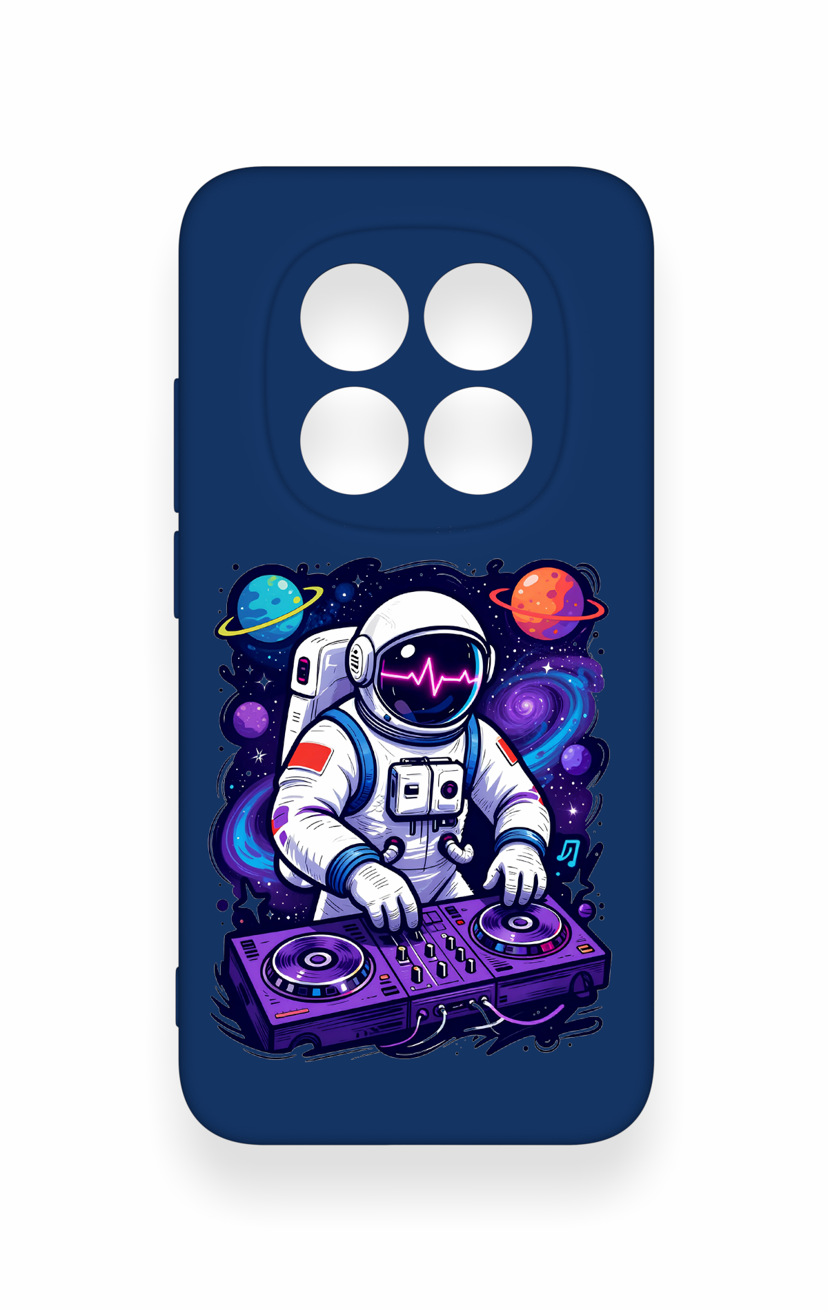 Redmi Note 15 Pro 5G Uyumlu Astronot DJ Desenli Silikon Kılıf