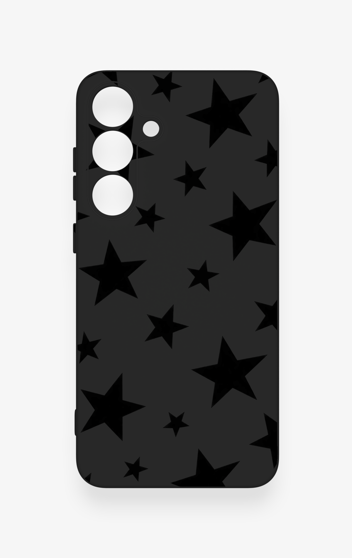 Samsung S25 Plus Uyumlu Siyah Star Desenli Silikon Kılıf
