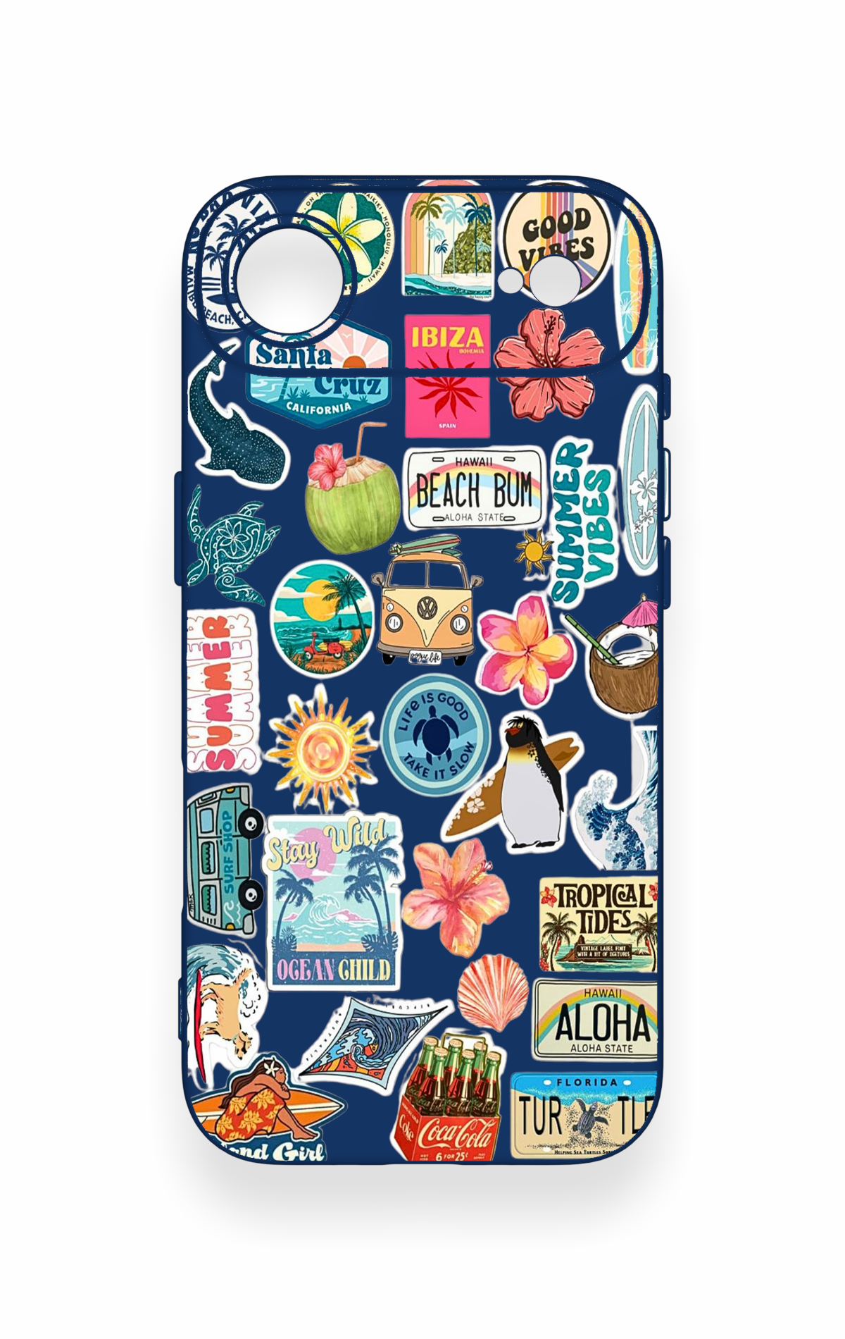 iPhone 17 Air Uyumlu Summer Vibes Desenli Silikon Kılıf