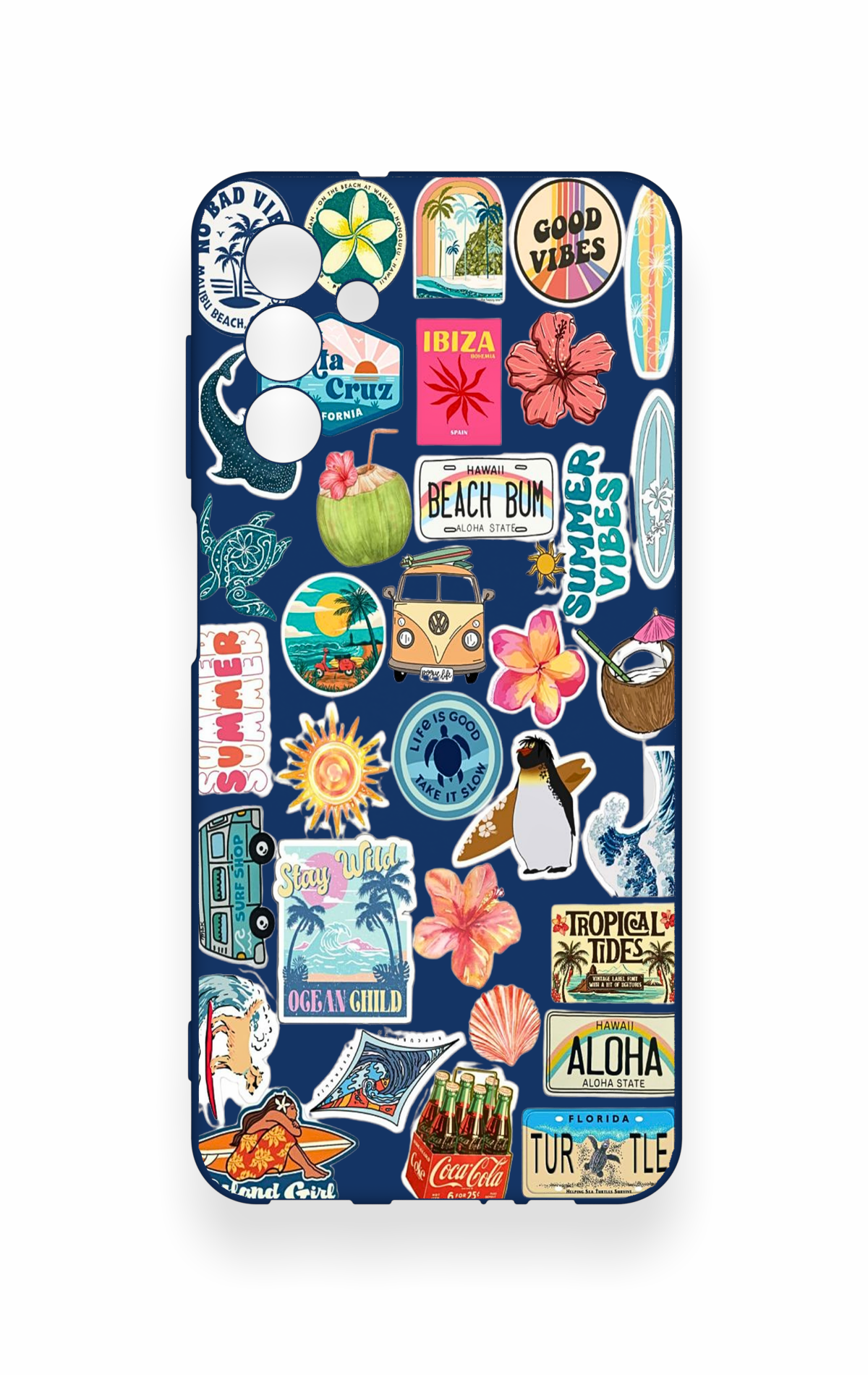 Samsung A04S Uyumlu Summer Vibes Desenli Silikon Kılıf