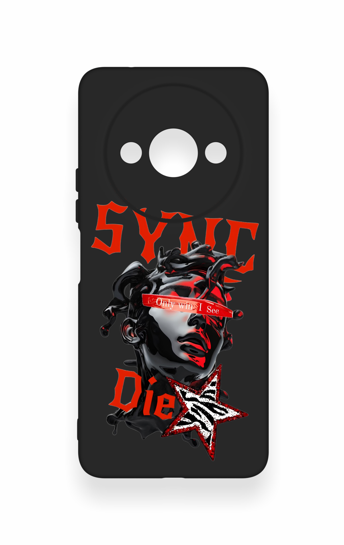 Redmi A3 Uyumlu Sync Die Desenli Silikon Kılıf