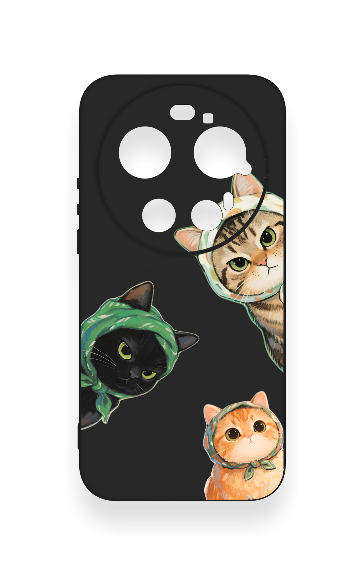 Xiaomi Mi 17 Ultra Uyumlu Kedi Ekibi Desenli Silikon Kılıf