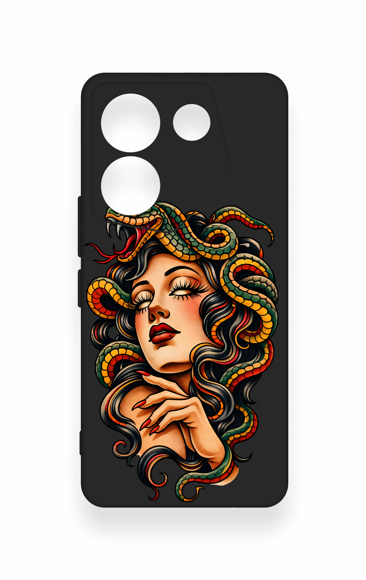 Tecno Camon 20 Pro Uyumlu Medusa Desenli Silikon Kılıf