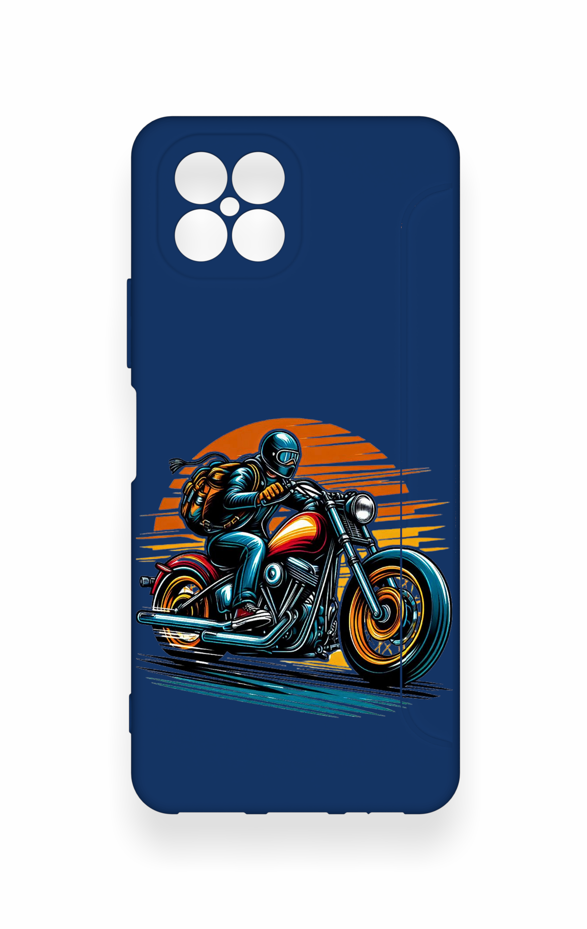 Omix X600 Uyumlu Moto Rider Desenli Silikon Kılıf