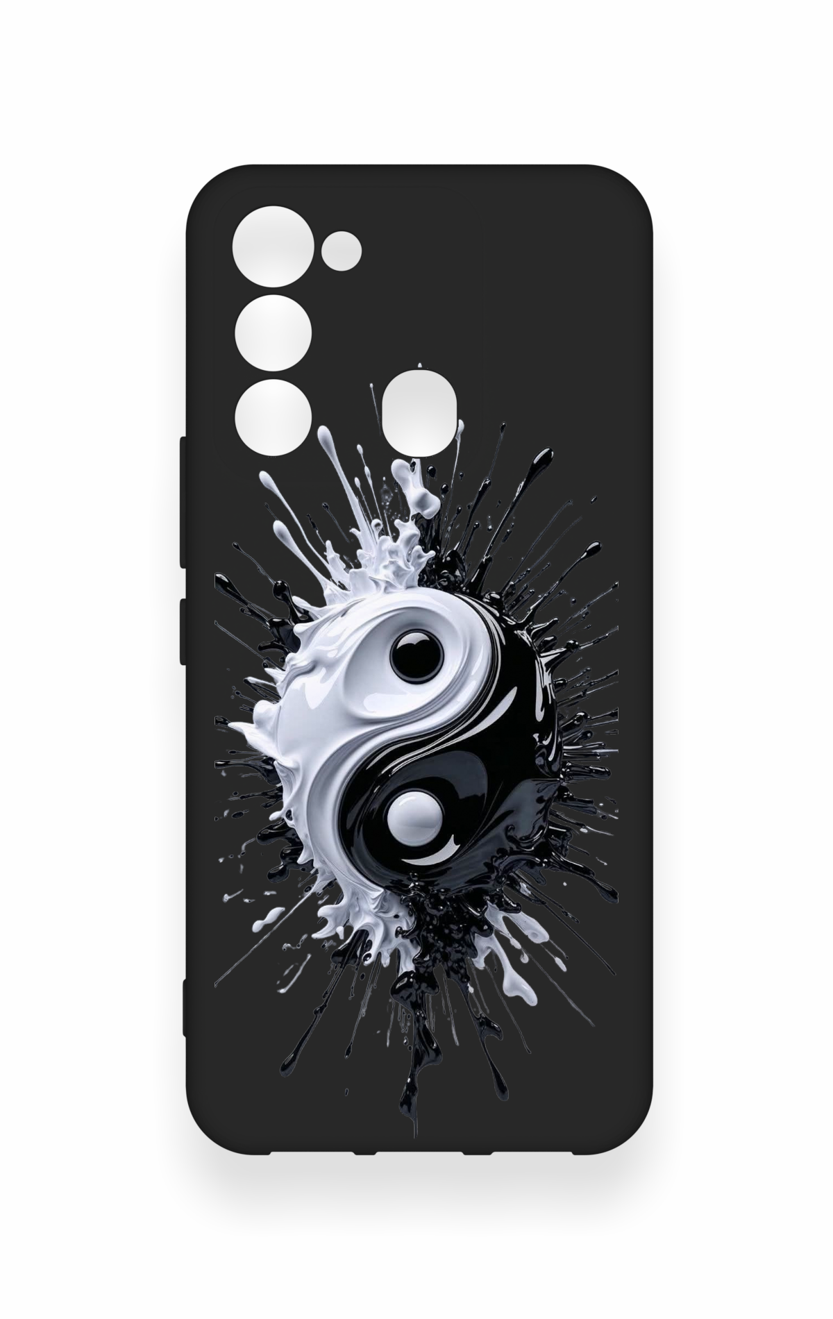 Tecno Spark 8C Uyumlu İyi ve Kötü Desenli Silikon Kılıf