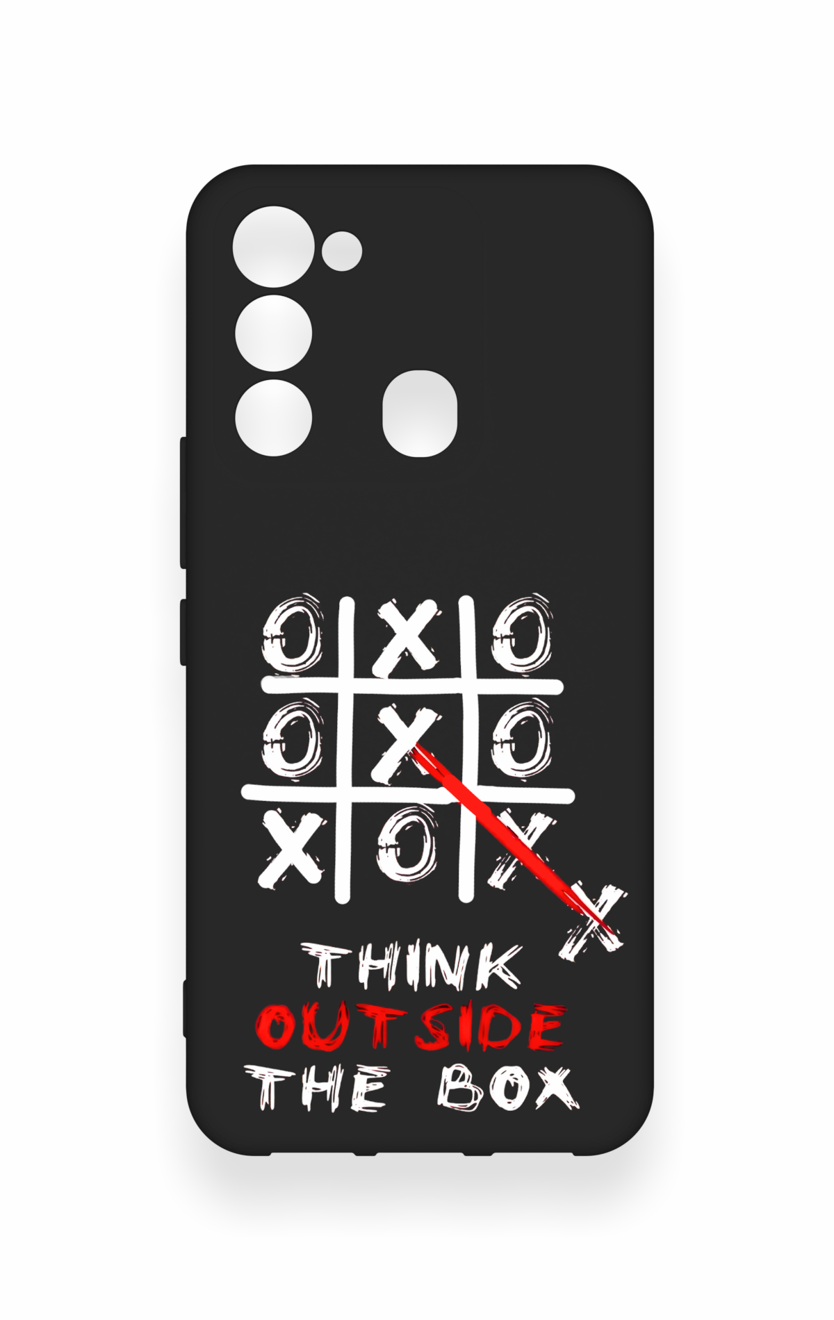 Tecno Spark 8C Uyumlu Out Side The Box Desenli Silikon Kılıf