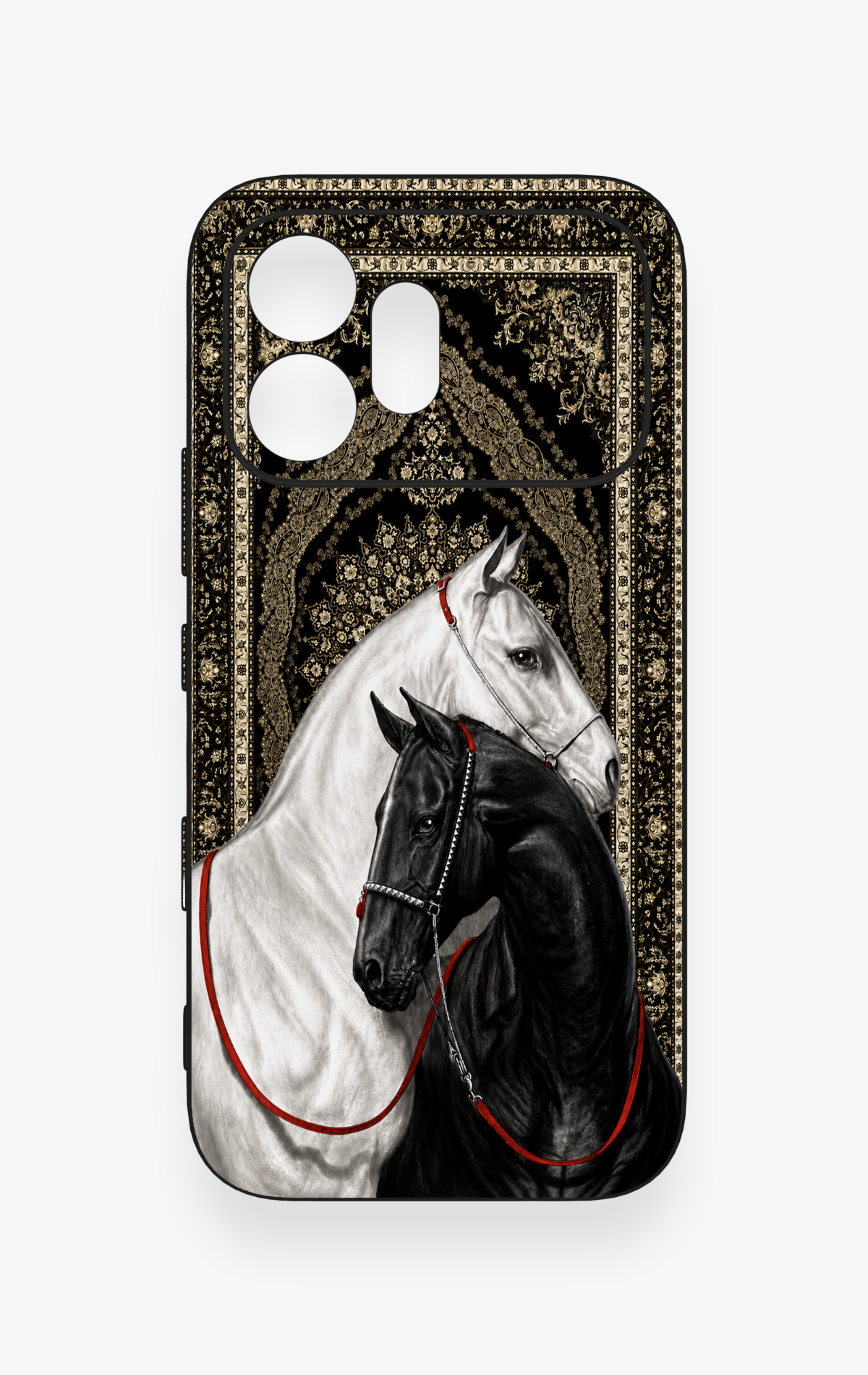 Honor 600 Uyumlu Asil Sevgili Atlar Desenli Silikon Kılıf
