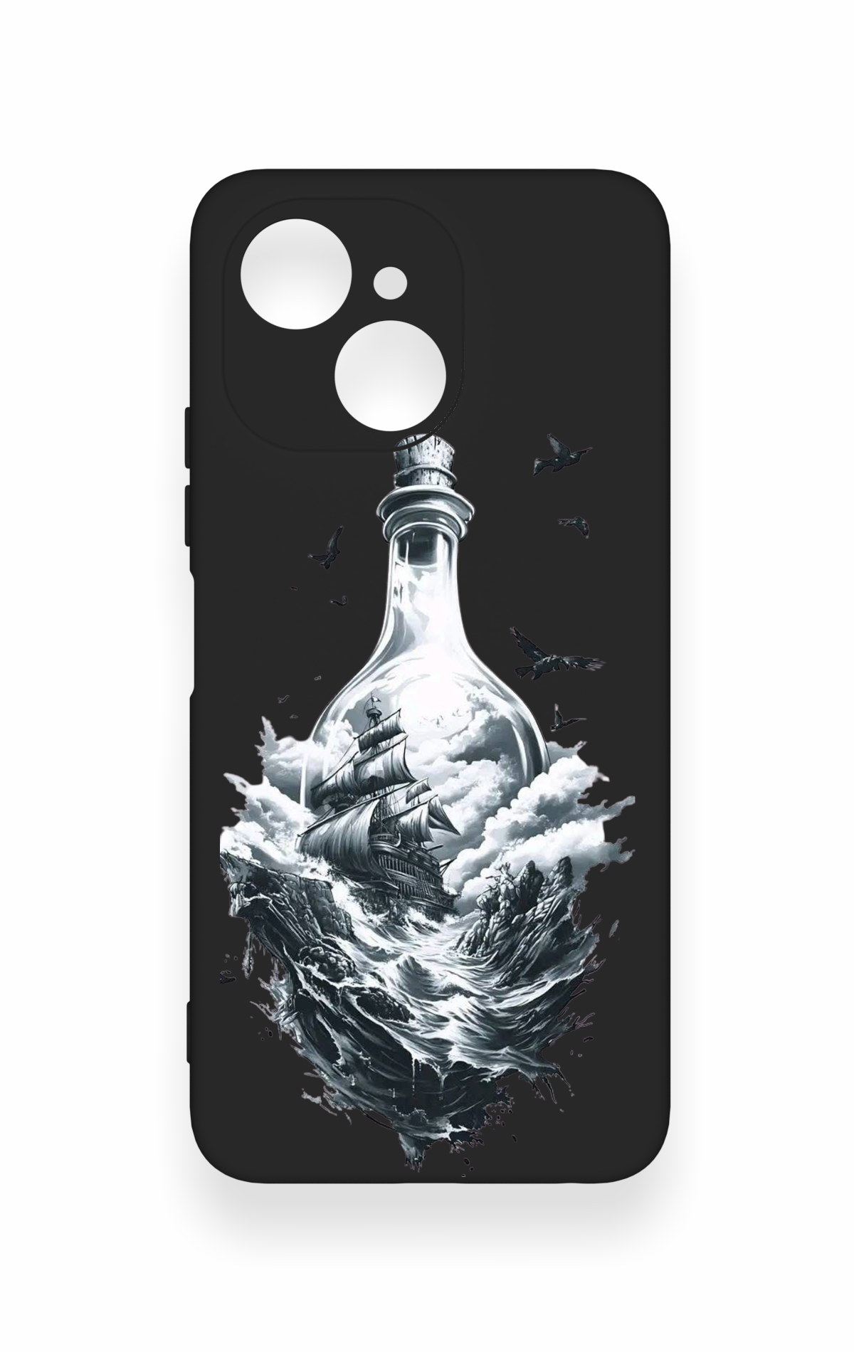 Tecno Spark 40C Uyumlu Secret Sea Desenli Silikon Kılıf