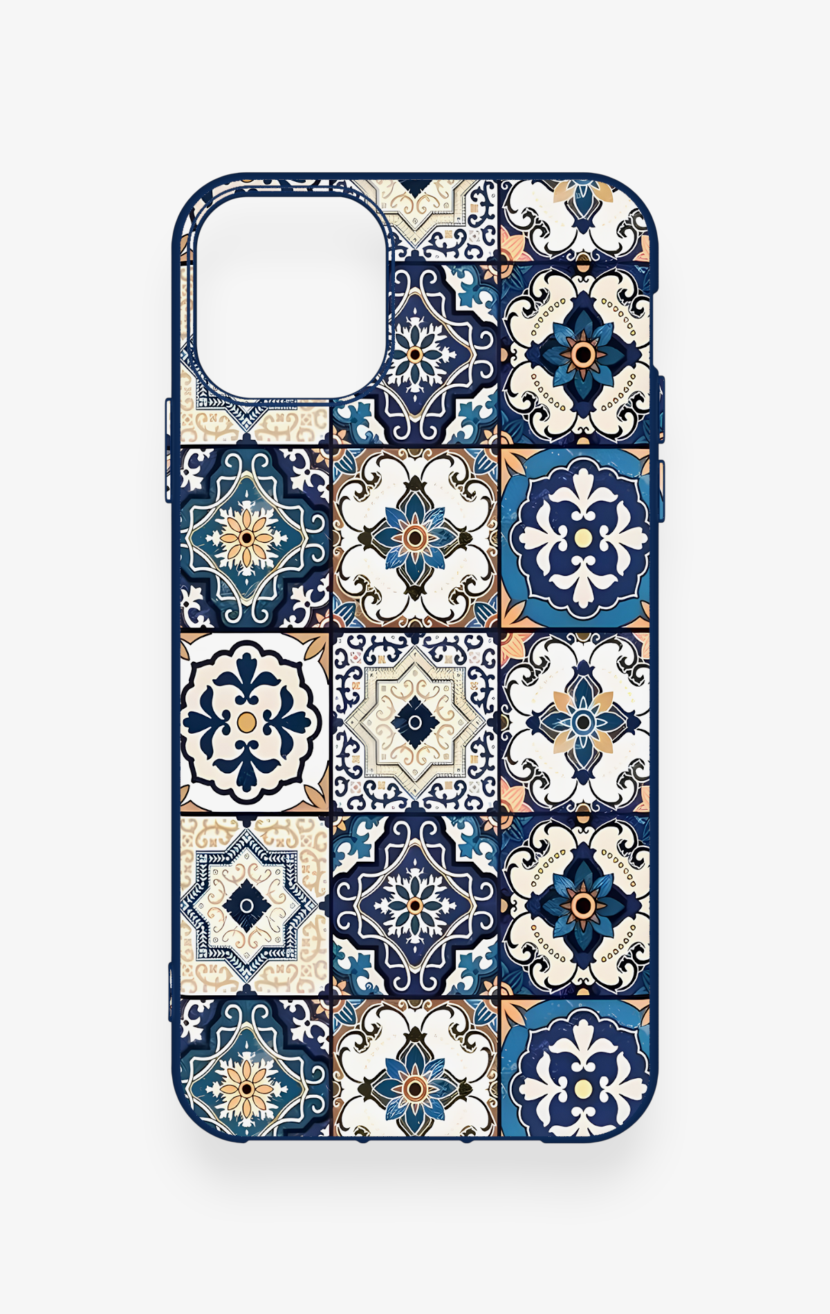 iPhone 11 Pro Max Uyumlu Mozaik Çini Desenli Silikon Kılıf