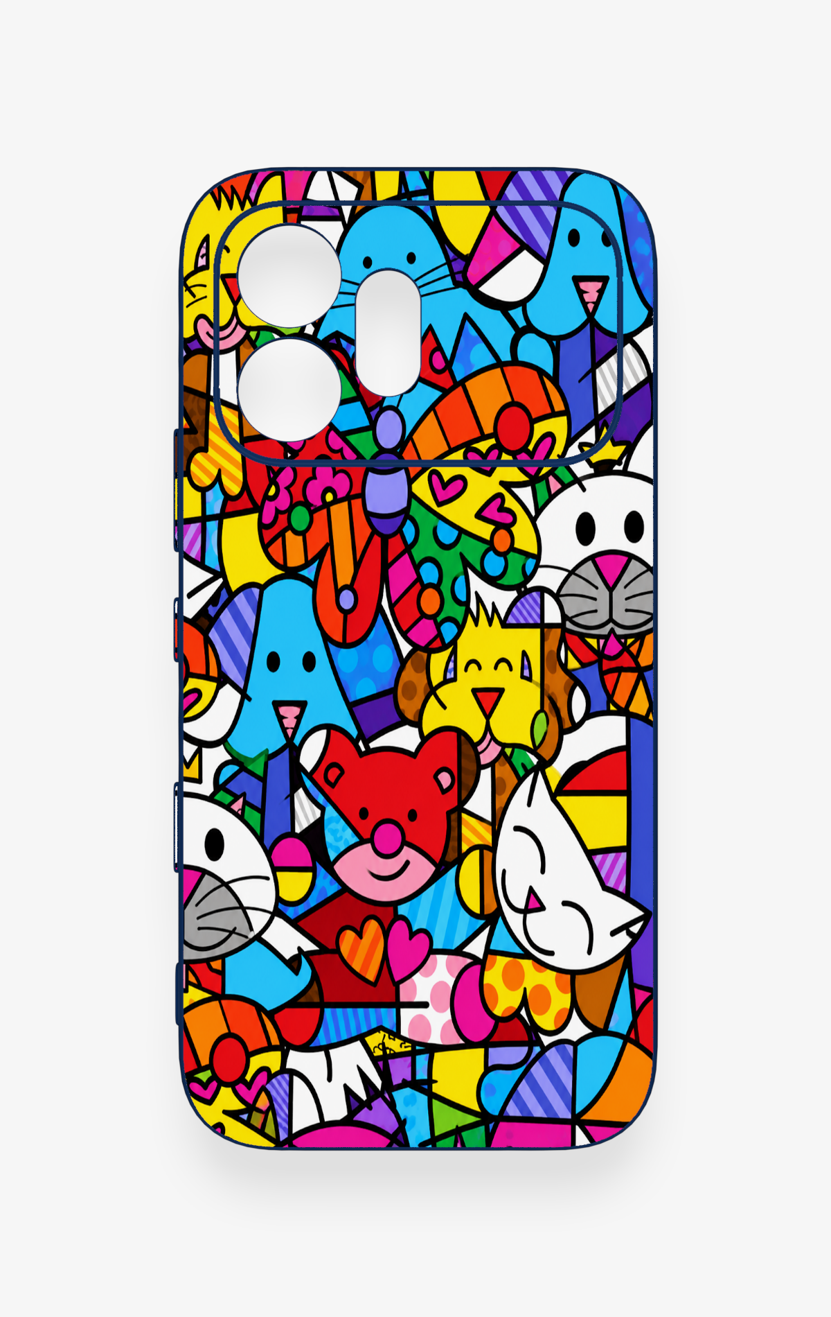 Honor 600 Uyumlu Britto Garden Desenli Silikon Kılıf
