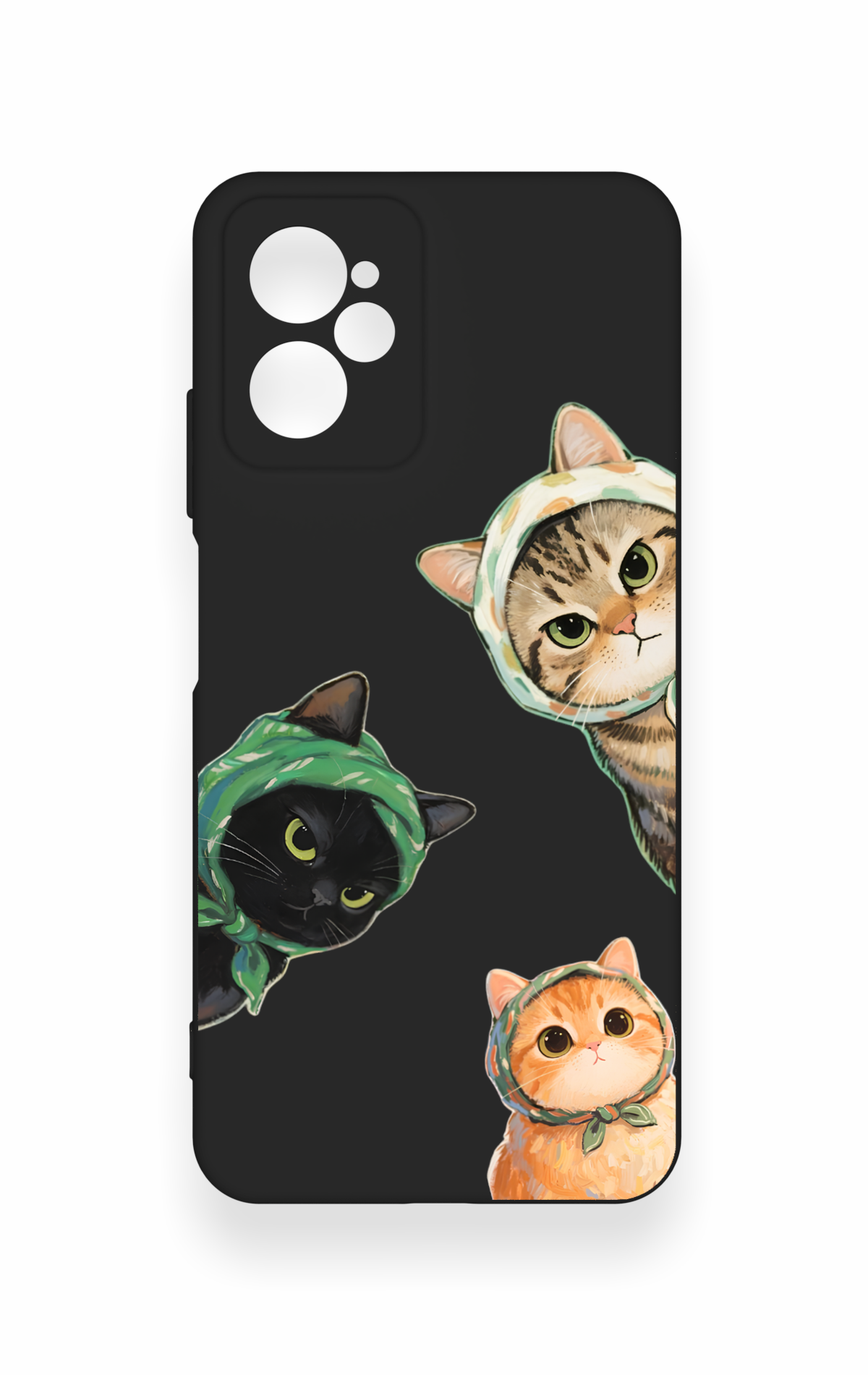 Casper Via X30 Uyumlu Kedi Ekibi Desenli Silikon Kılıf