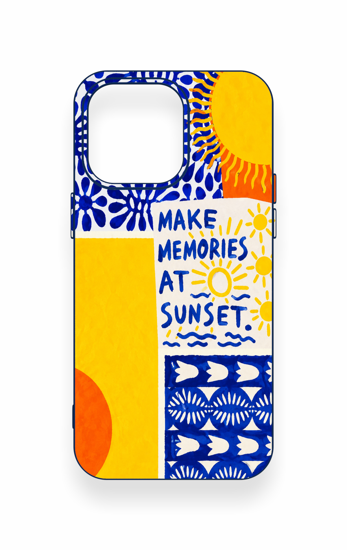 iPhone 15 Pro Max Uyumlu Sunset Desenli Silikon Kılıf