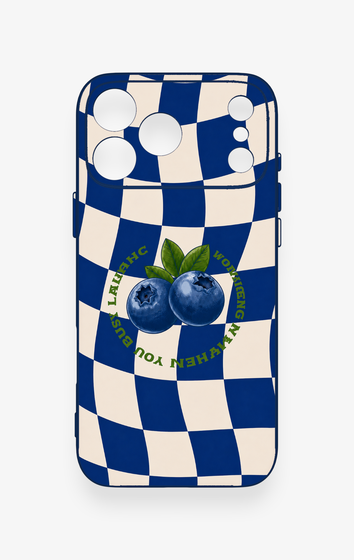 iPhone 17 Pro Max Uyumlu Yaban Mersini Desenli Silikon Kılıf