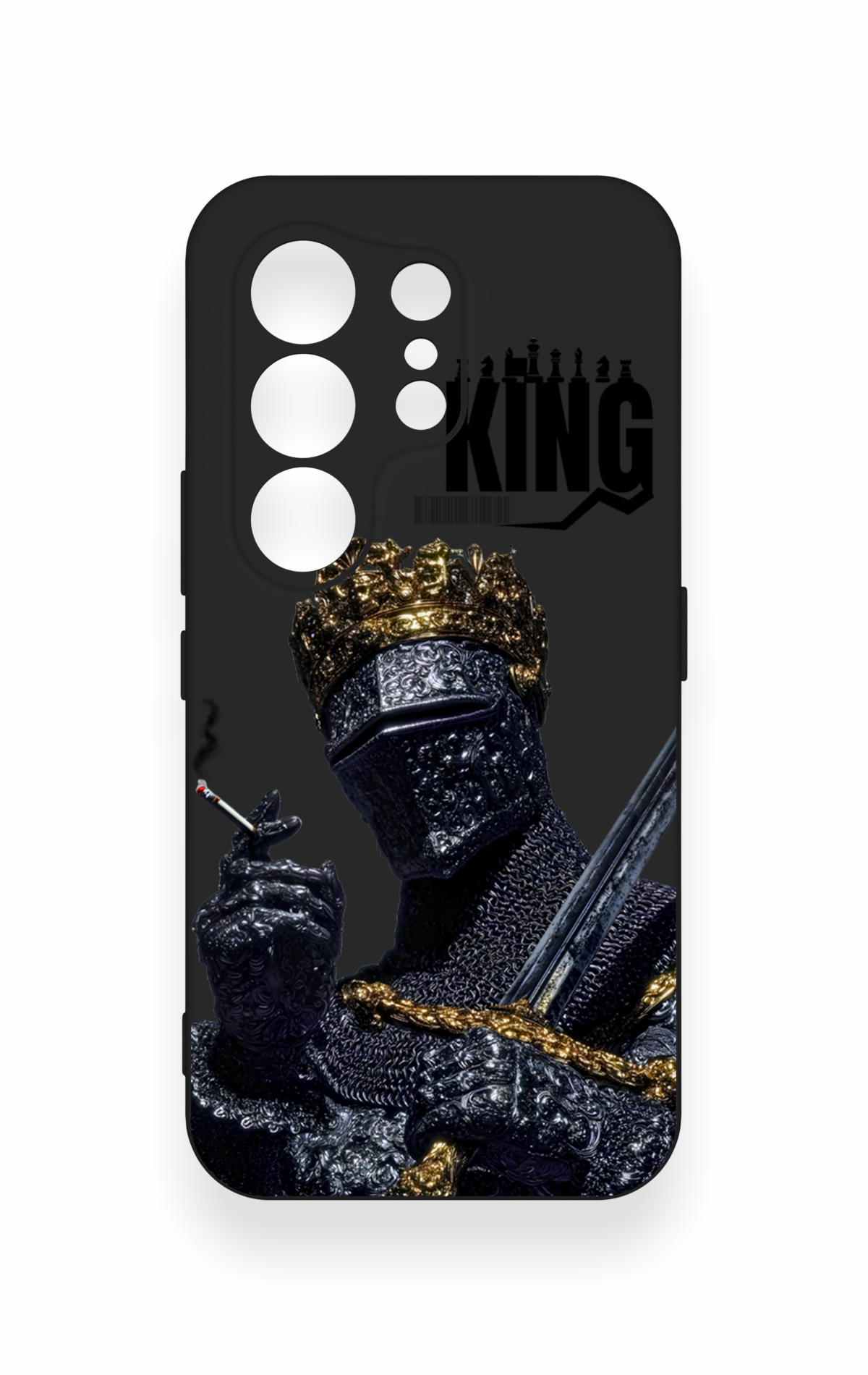 Tecno Camon 50 4G Uyumlu King Desenli Silikon Kılıf