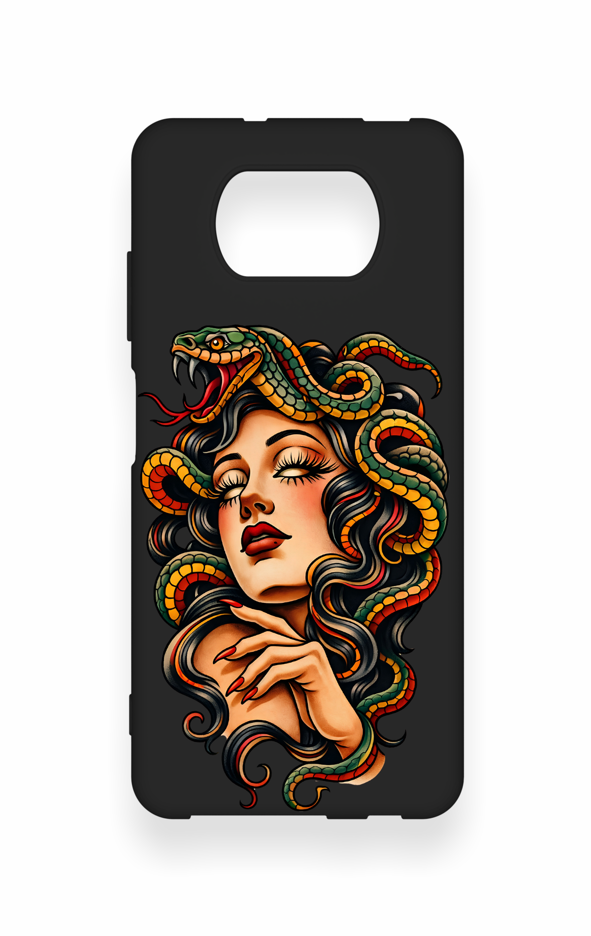 Poco X3 Uyumlu Medusa Desenli Silikon Kılıf