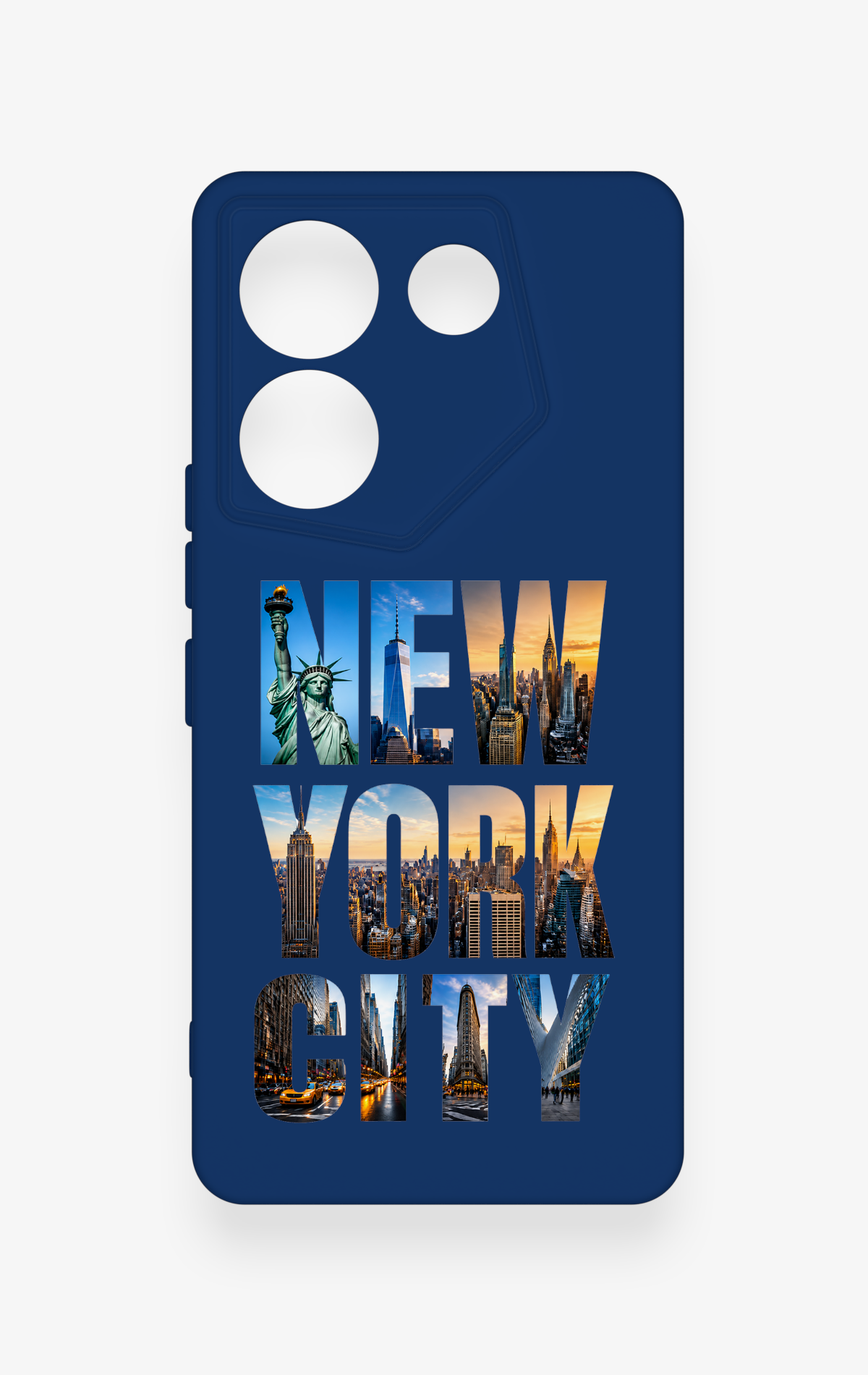 Tecno Caman 20 Pro 5G Uyumlu New York City Desenli Silikon Kılıf