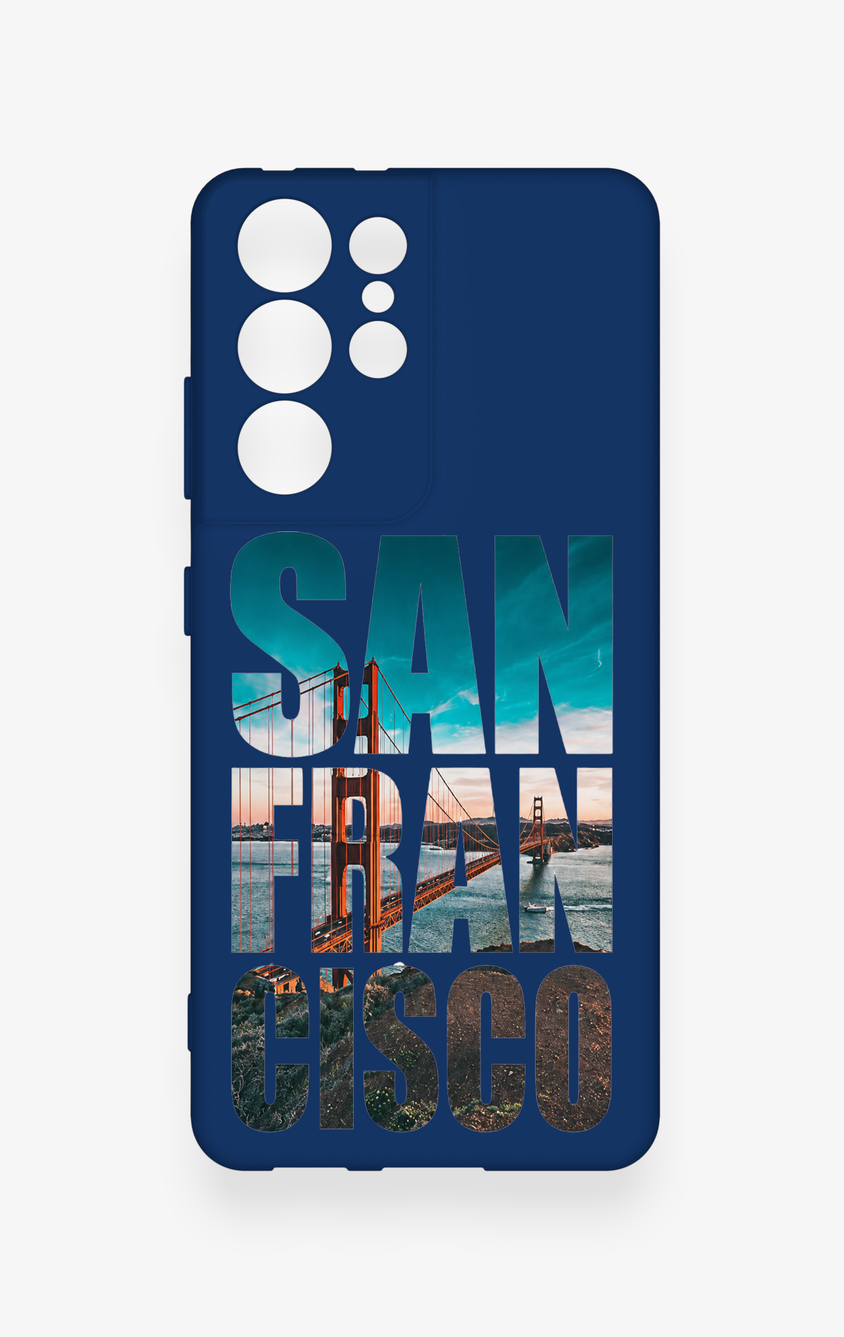 Samsung S21 Ultra Uyumlu San Francisco Desenli Silikon Kılıf