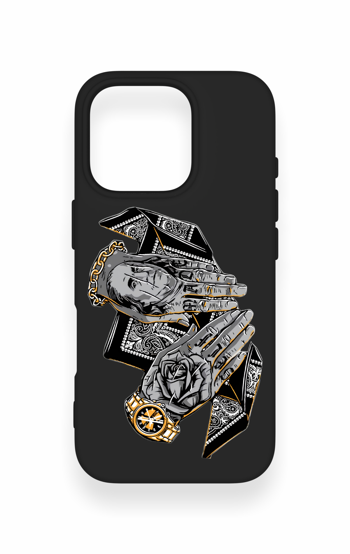 iPhone 16 Pro Uyumlu Self Made Desenli Silikon Kılıf