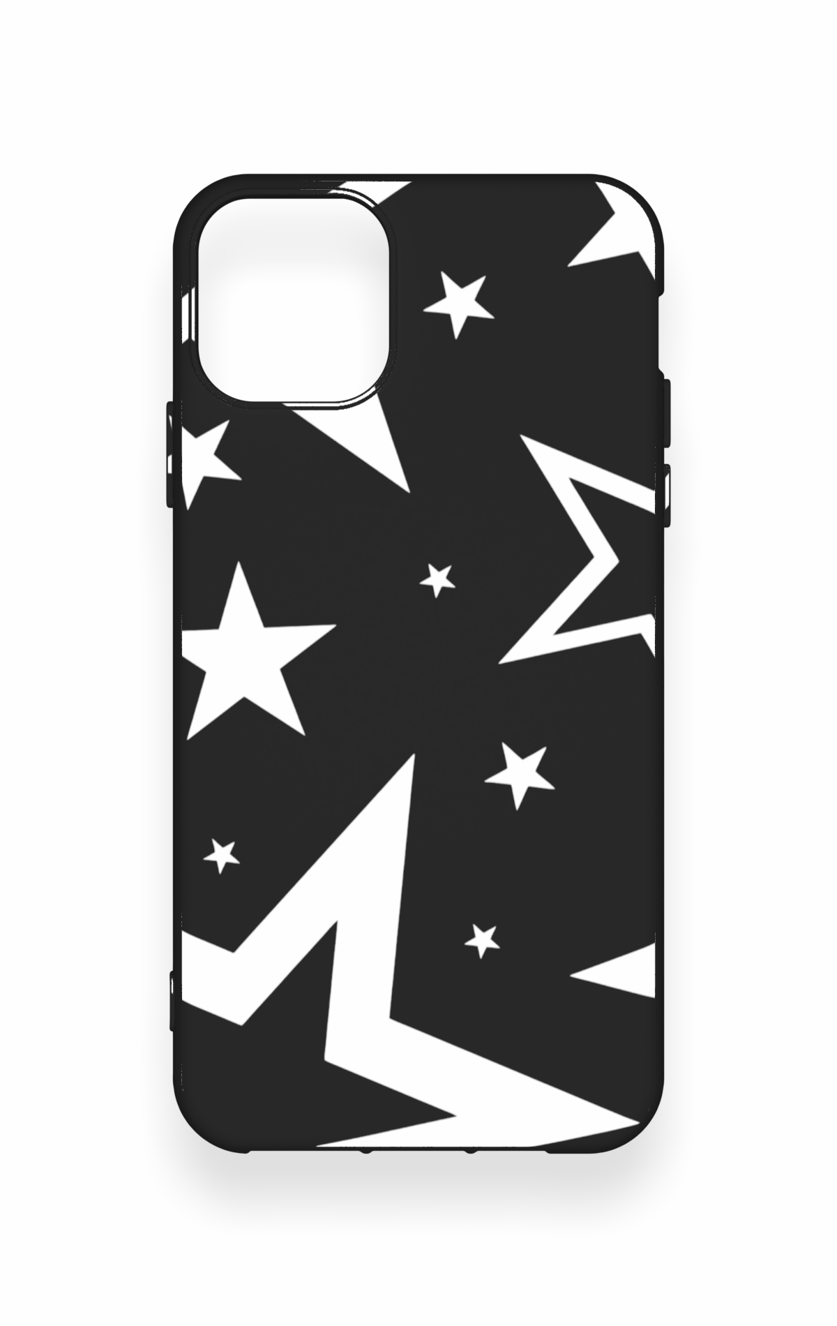 iPhone 11 Pro Max Uyumlu Siyah Mega Star Desenli Silikon Kılıf