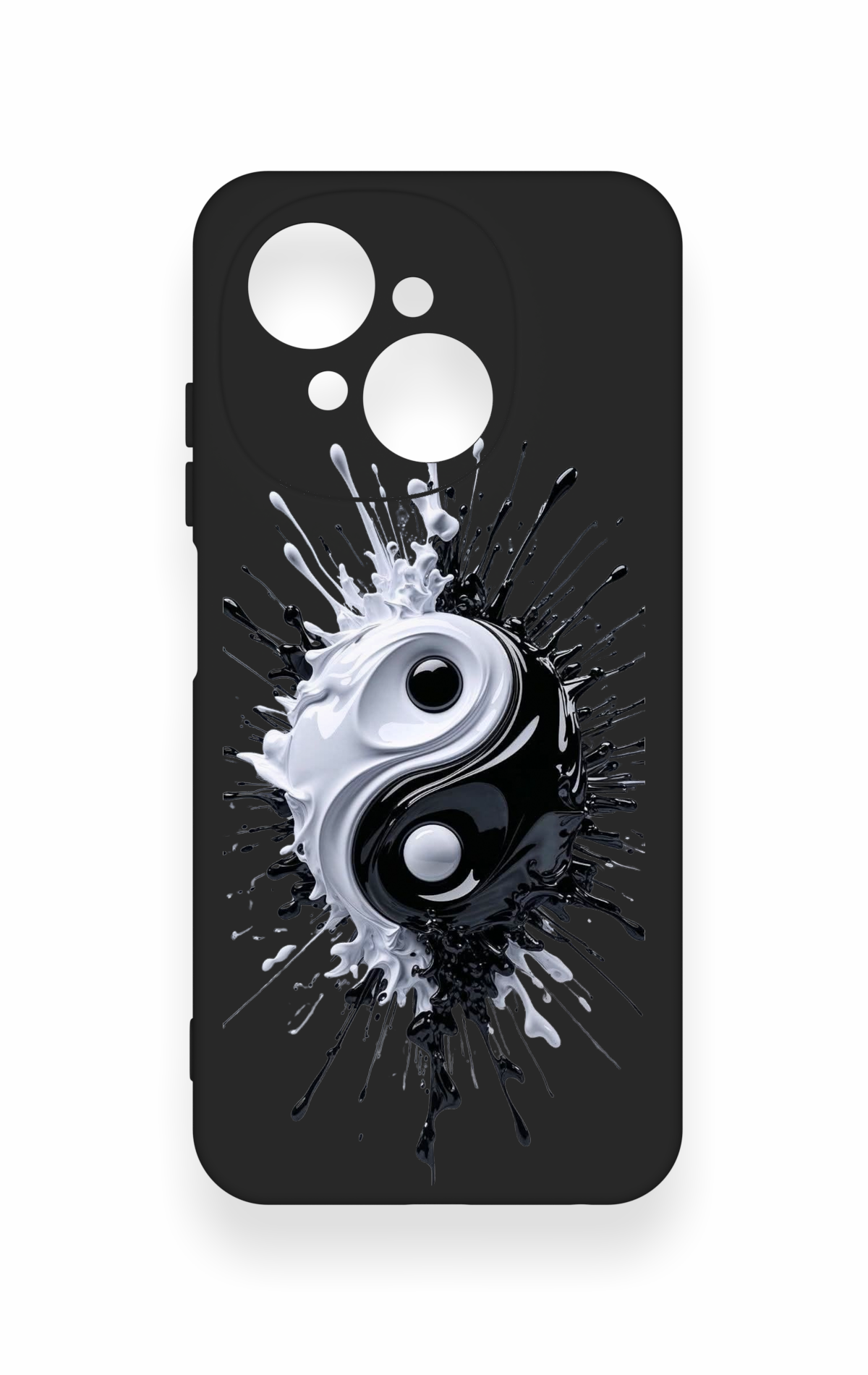 Tecno Spark Go1 Uyumlu İyi ve Kötü Desenli Silikon Kılıf