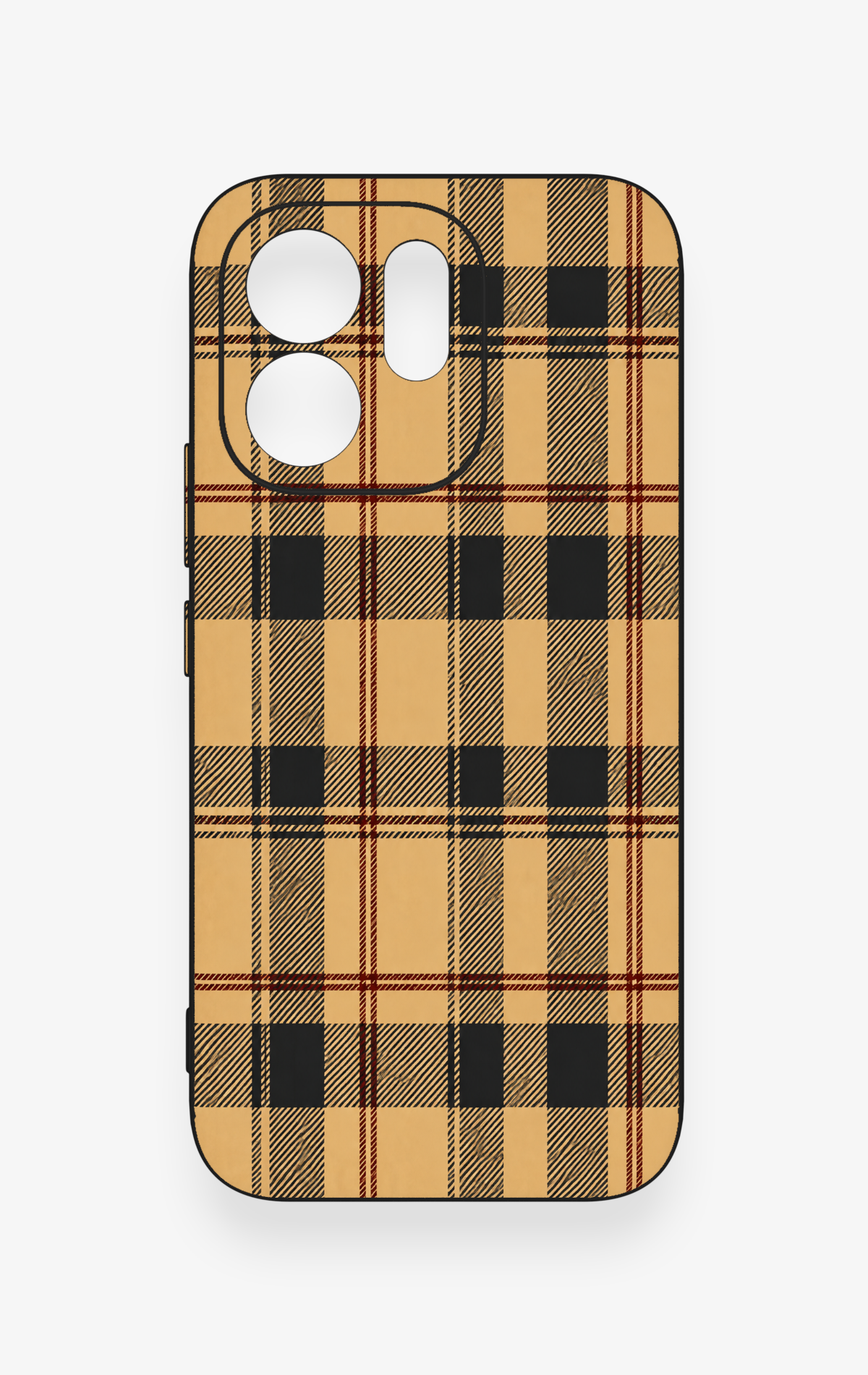 Vivo V70 5G Uyumlu Burberry Ekose Desenli Silikon Kılıf