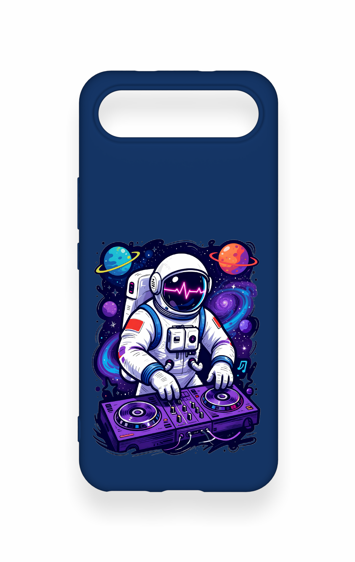 Tecno Spark Slim Uyumlu Astronot DJ Desenli Silikon Kılıf