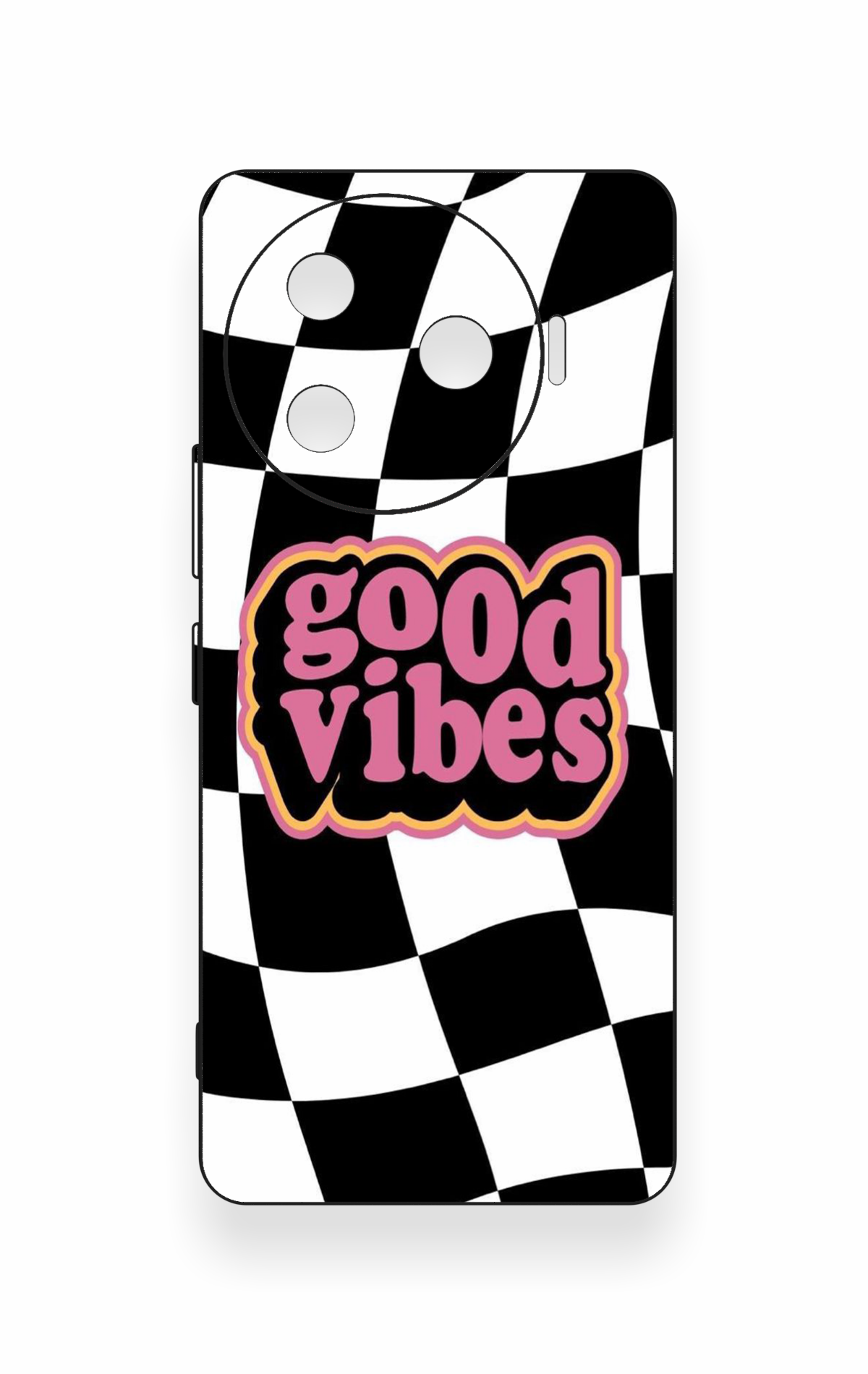 Tecno Camon 30 Pro 5G Uyumlu Black Good Vibes Desenli Silikon Kılıf