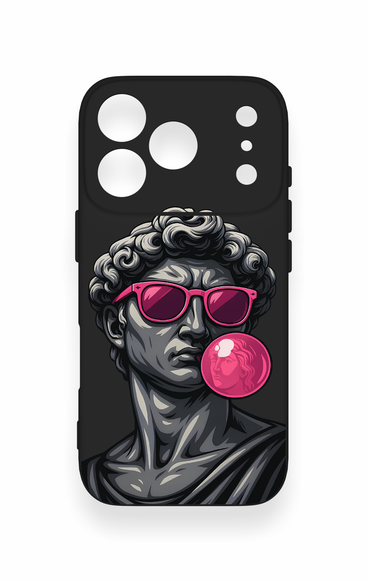 iPhone 17 Pro Uyumlu Pop David Desenli Silikon Kılıf